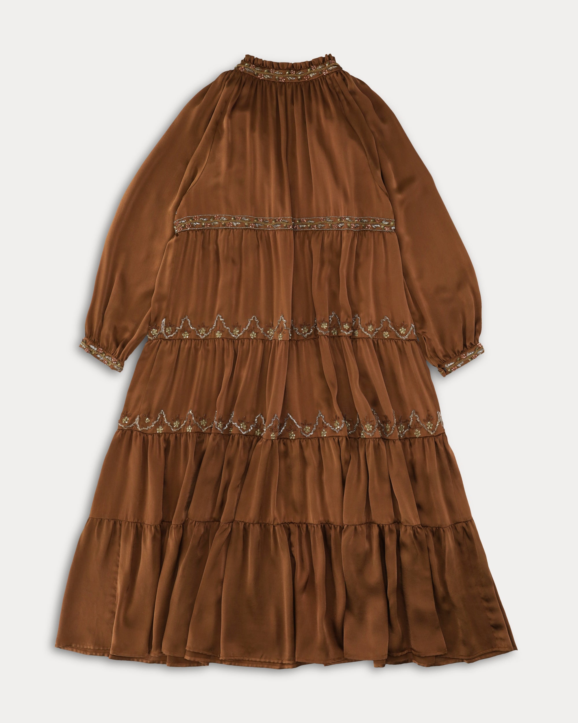 Arsia Embroidered Silk Caftan