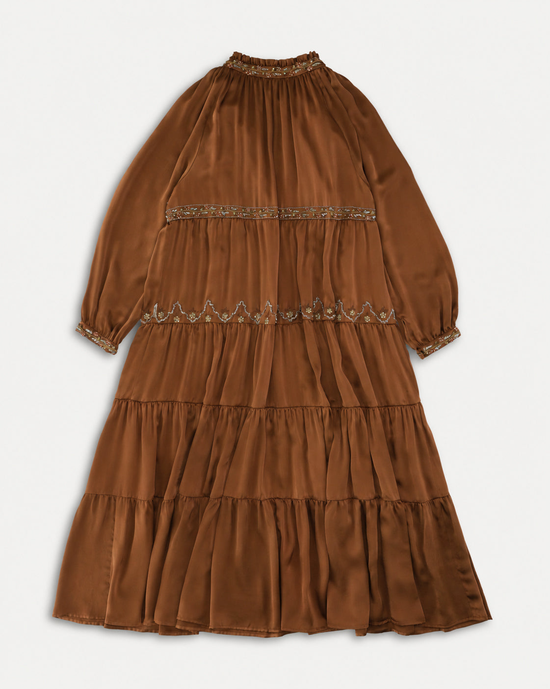 Arsia Embroidered Silk Caftan