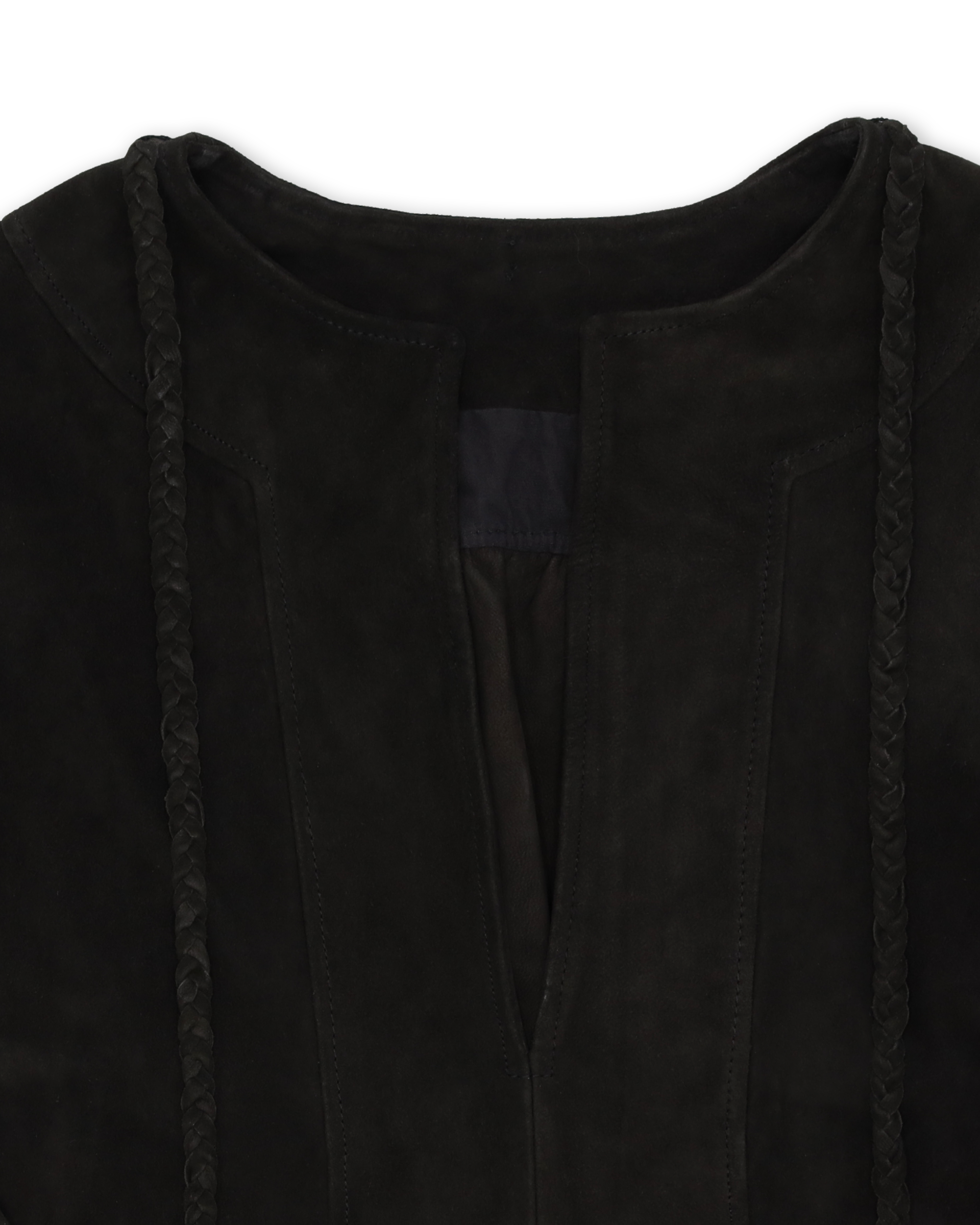 Athena Abito Corto In Pelle Scamosciata