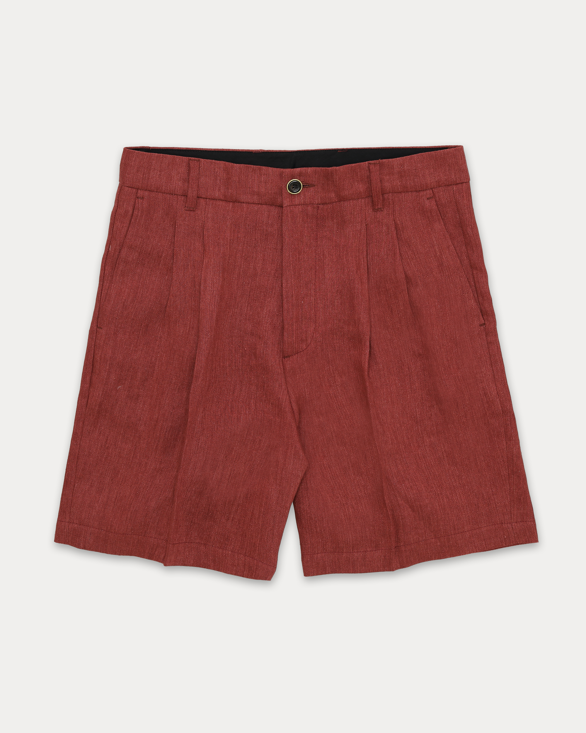 Beachshort Linen Shorts With Pleats
