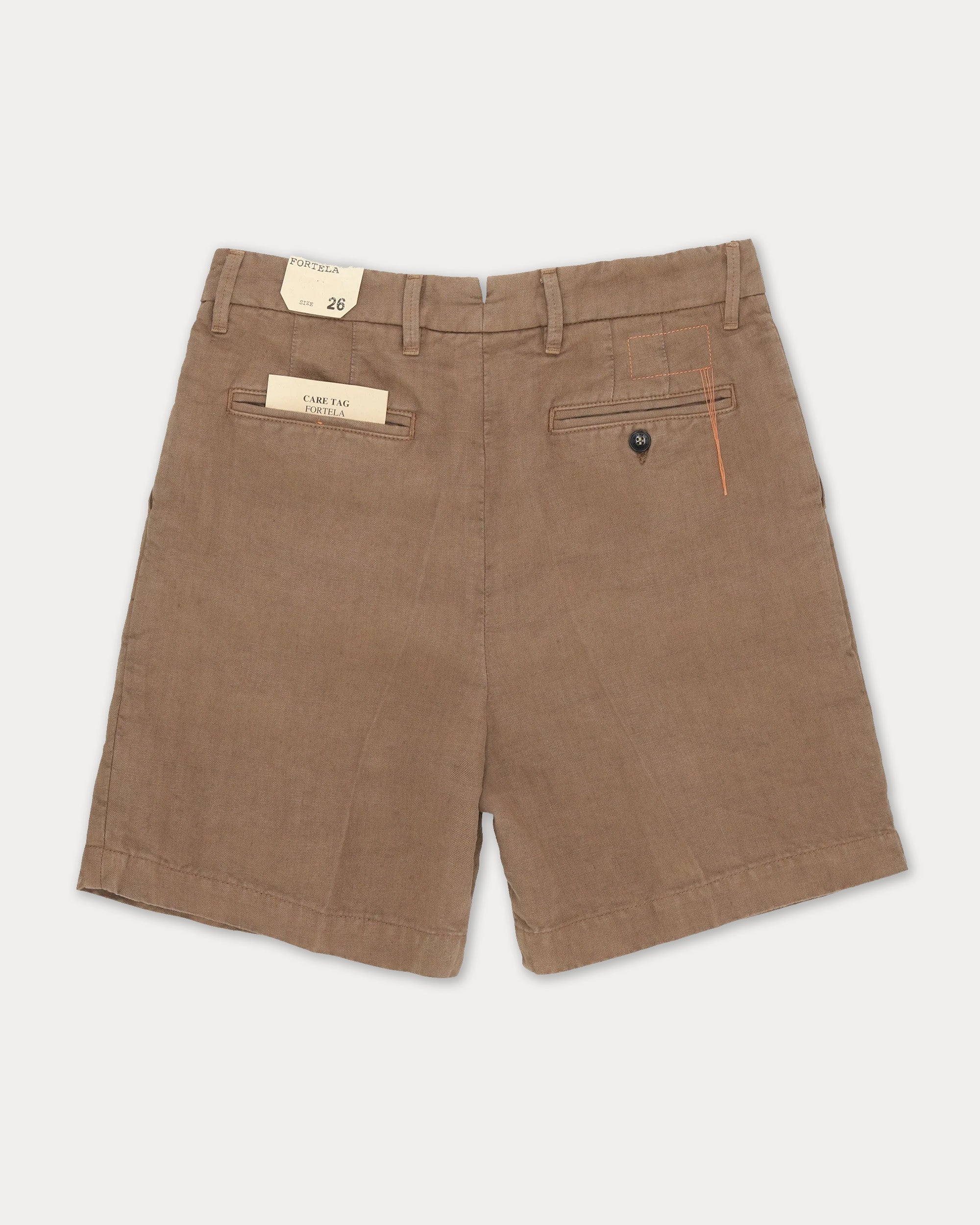 Beachshort Linen Shorts With Pleats