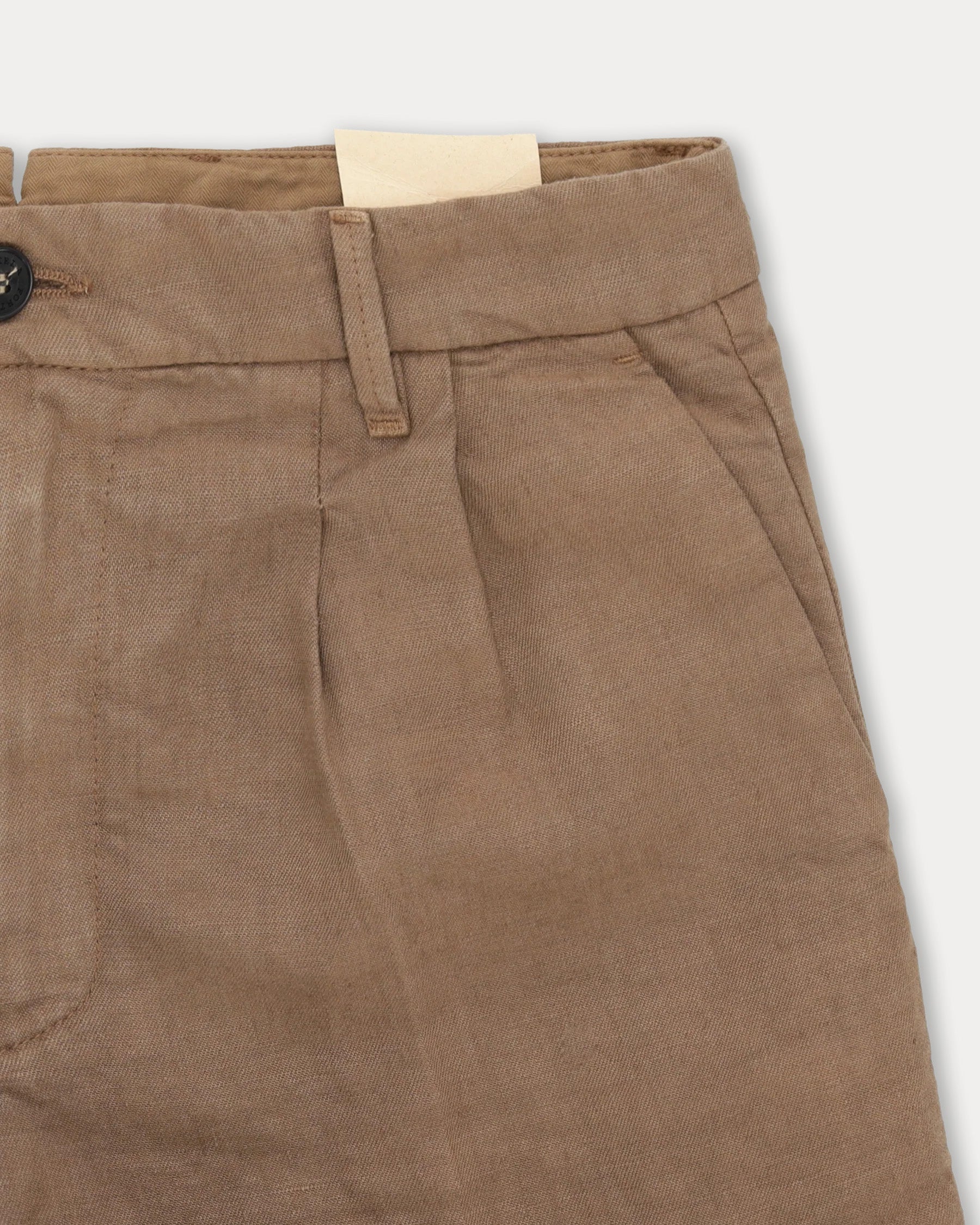 Beachshort Linen Shorts With Pleats