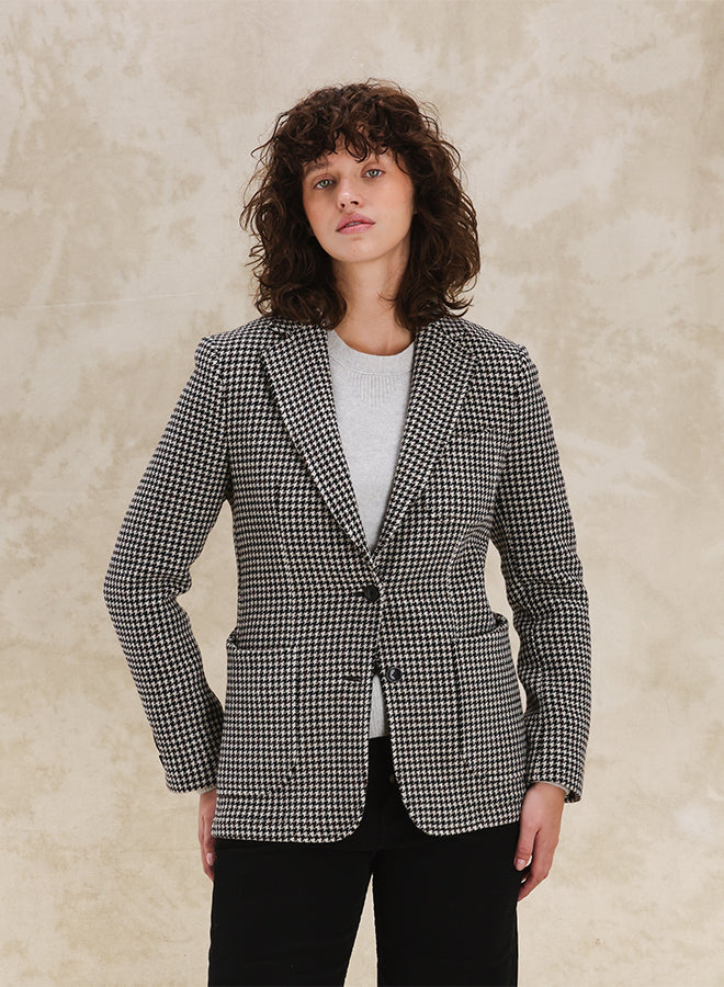 Benjamin Giacca Classica Inflanella Pied De Poule