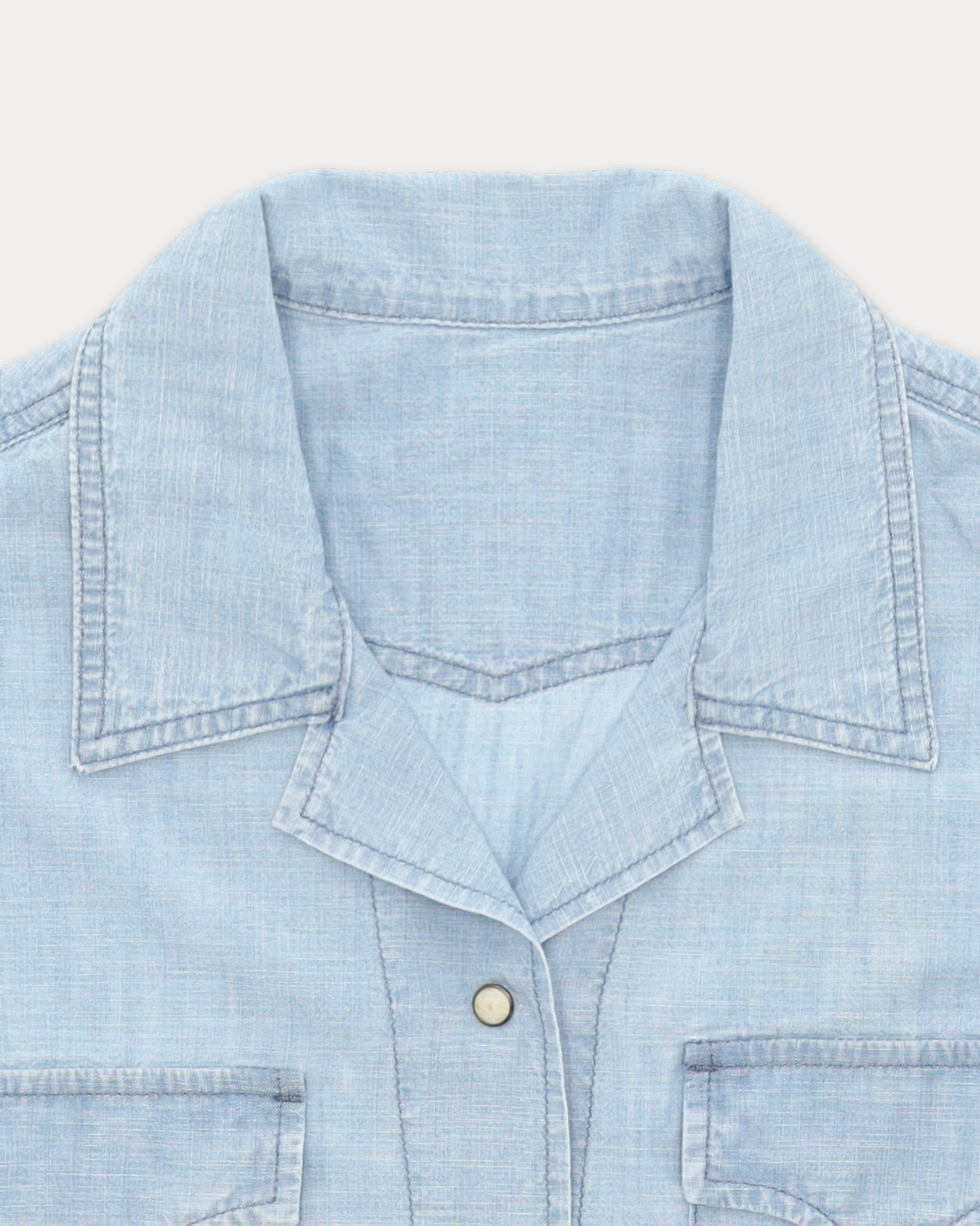 Berthe Camicia In Chambray Bleach Wash