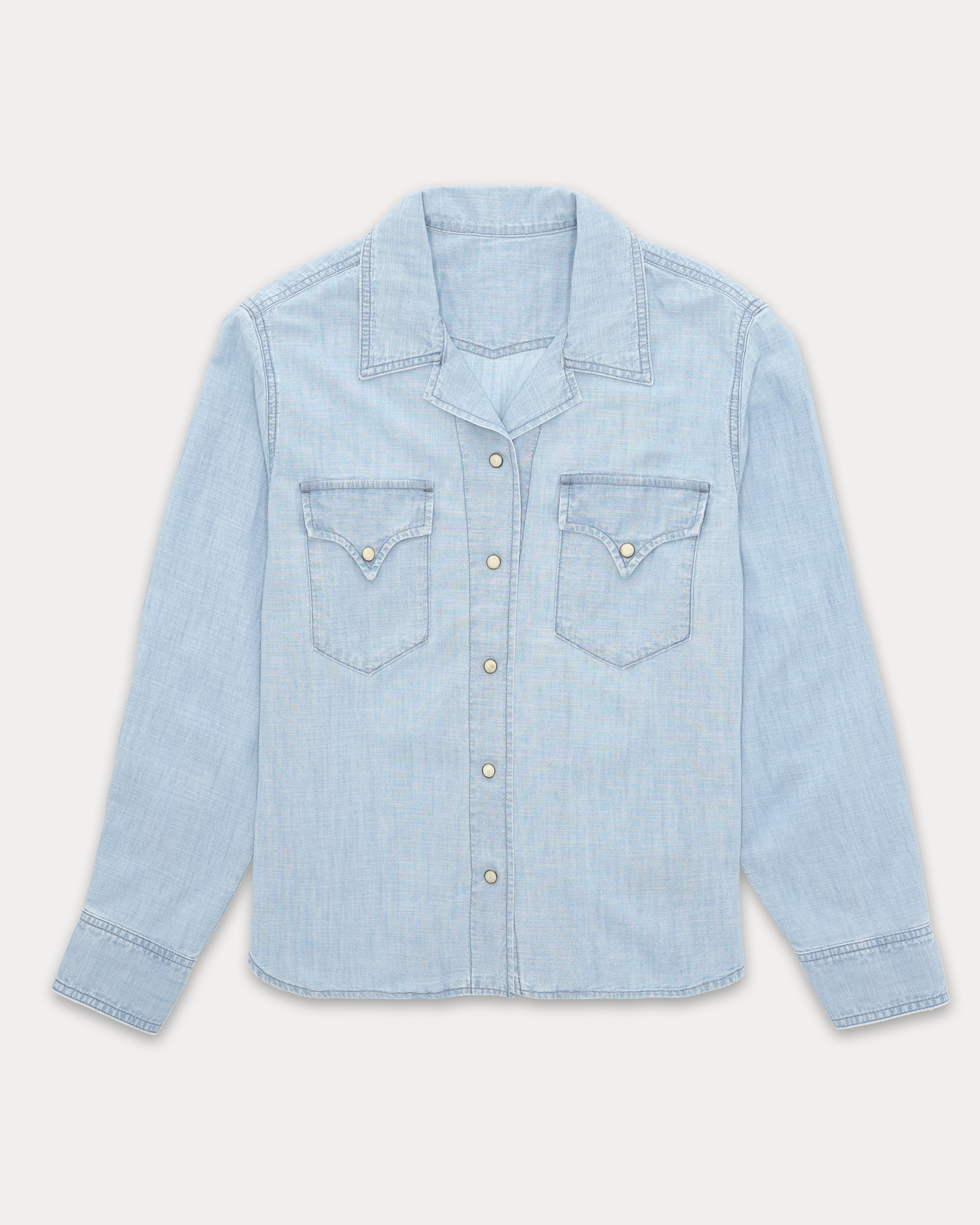Berthe Camicia In Chambray Bleach Wash