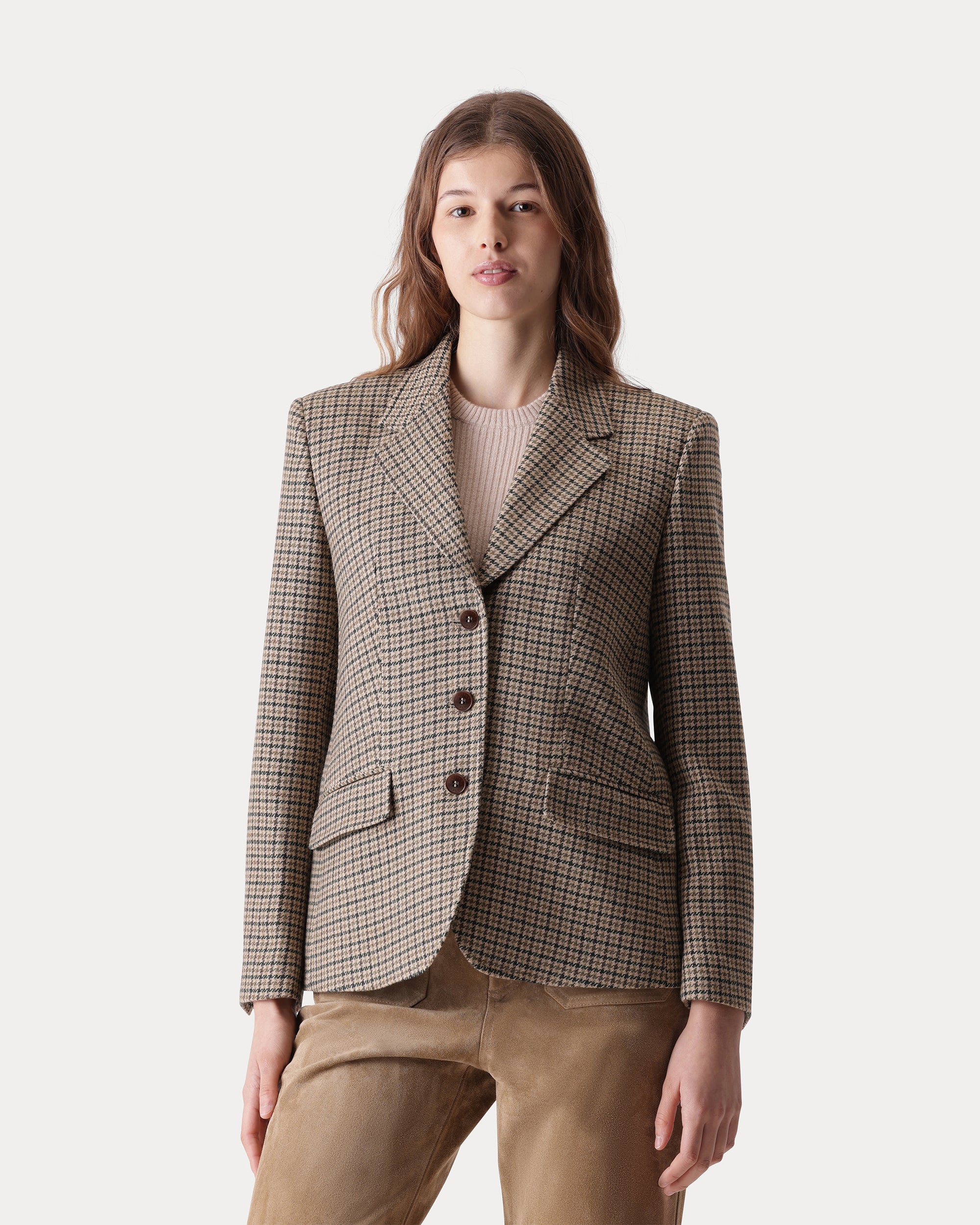 Biarritz Giacca Monopetto in Lana Merino