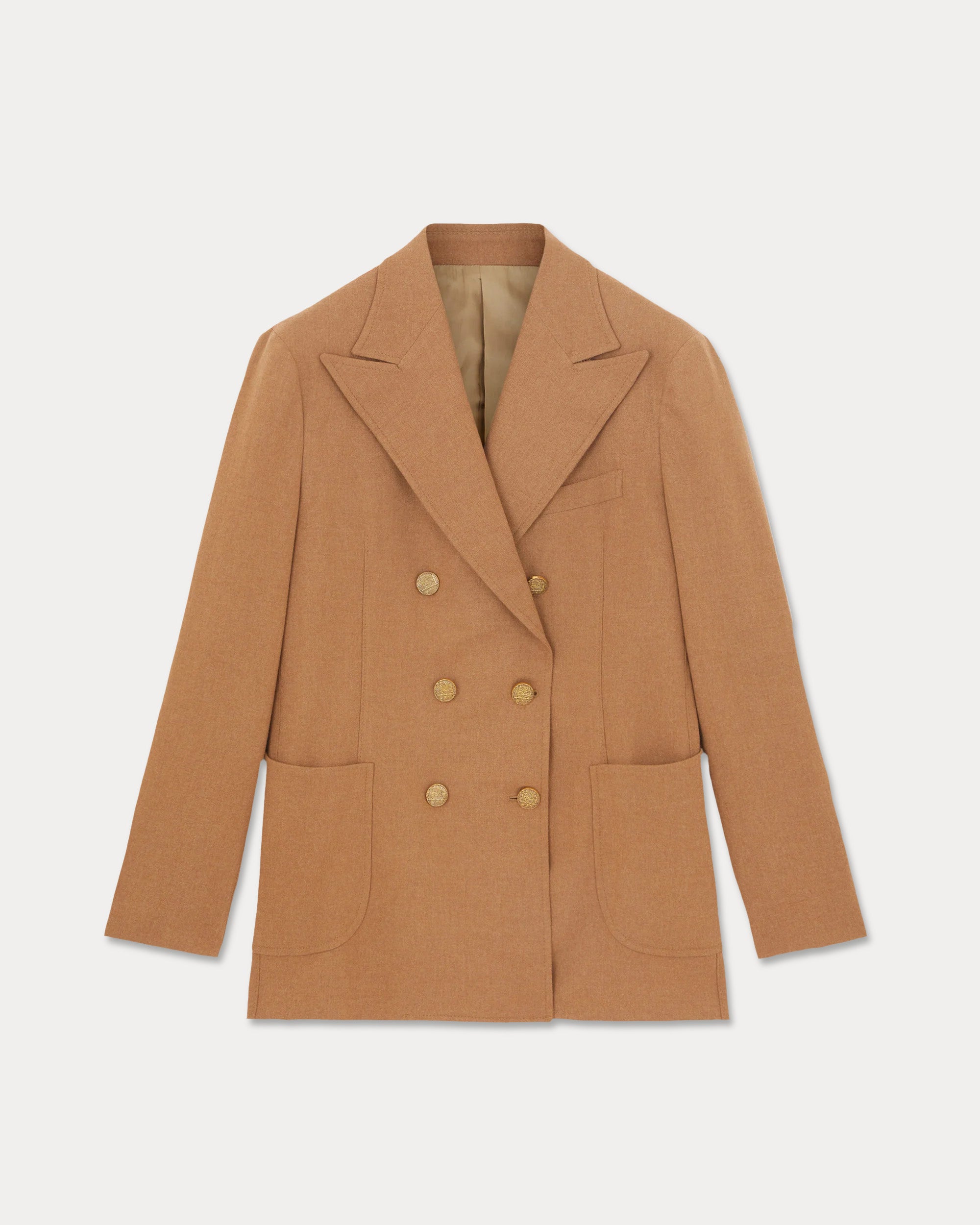 Bobbie Double-Breasted Flannel Classic Jacket