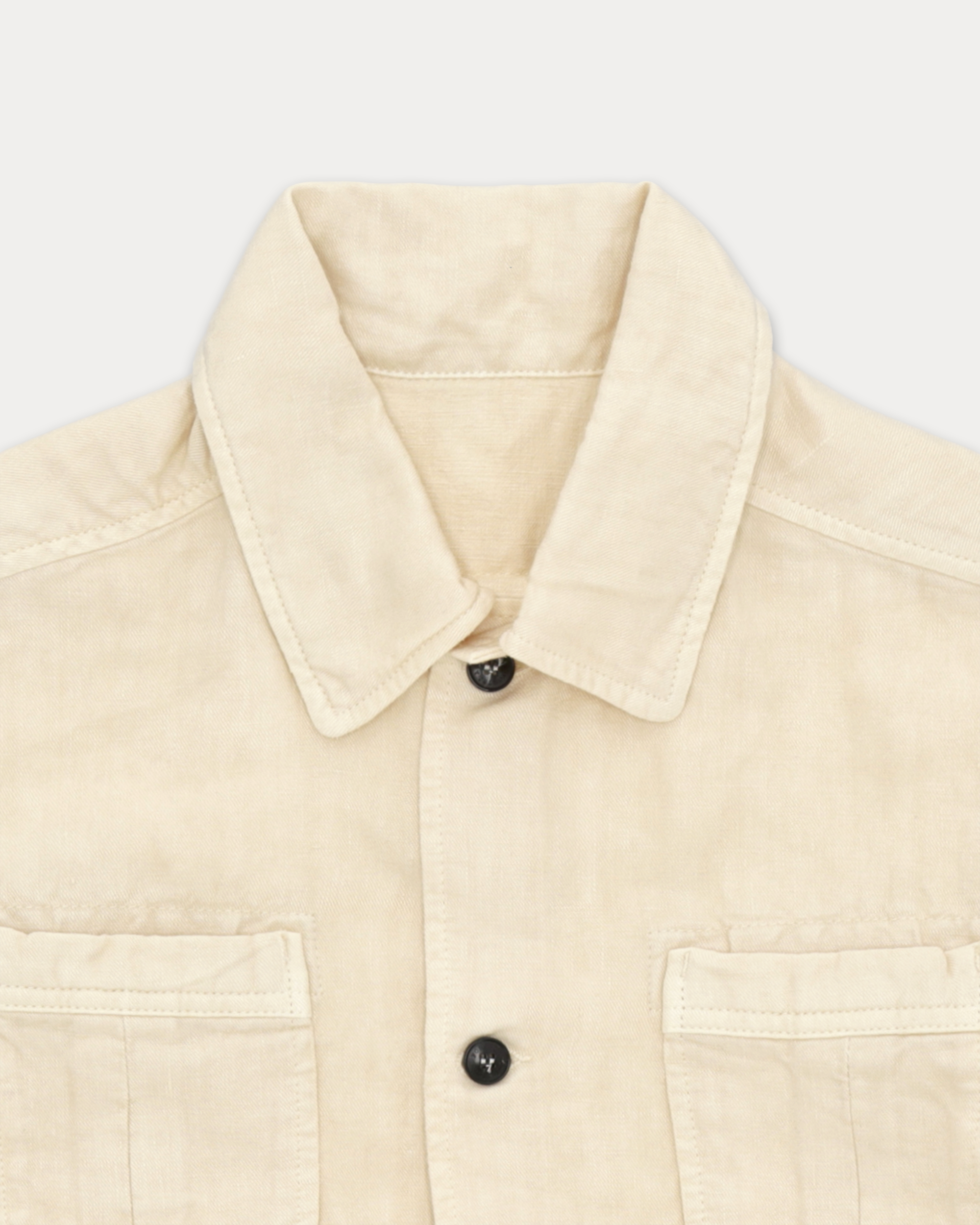 Bohem Camicia Safari Manica Corta In Lino