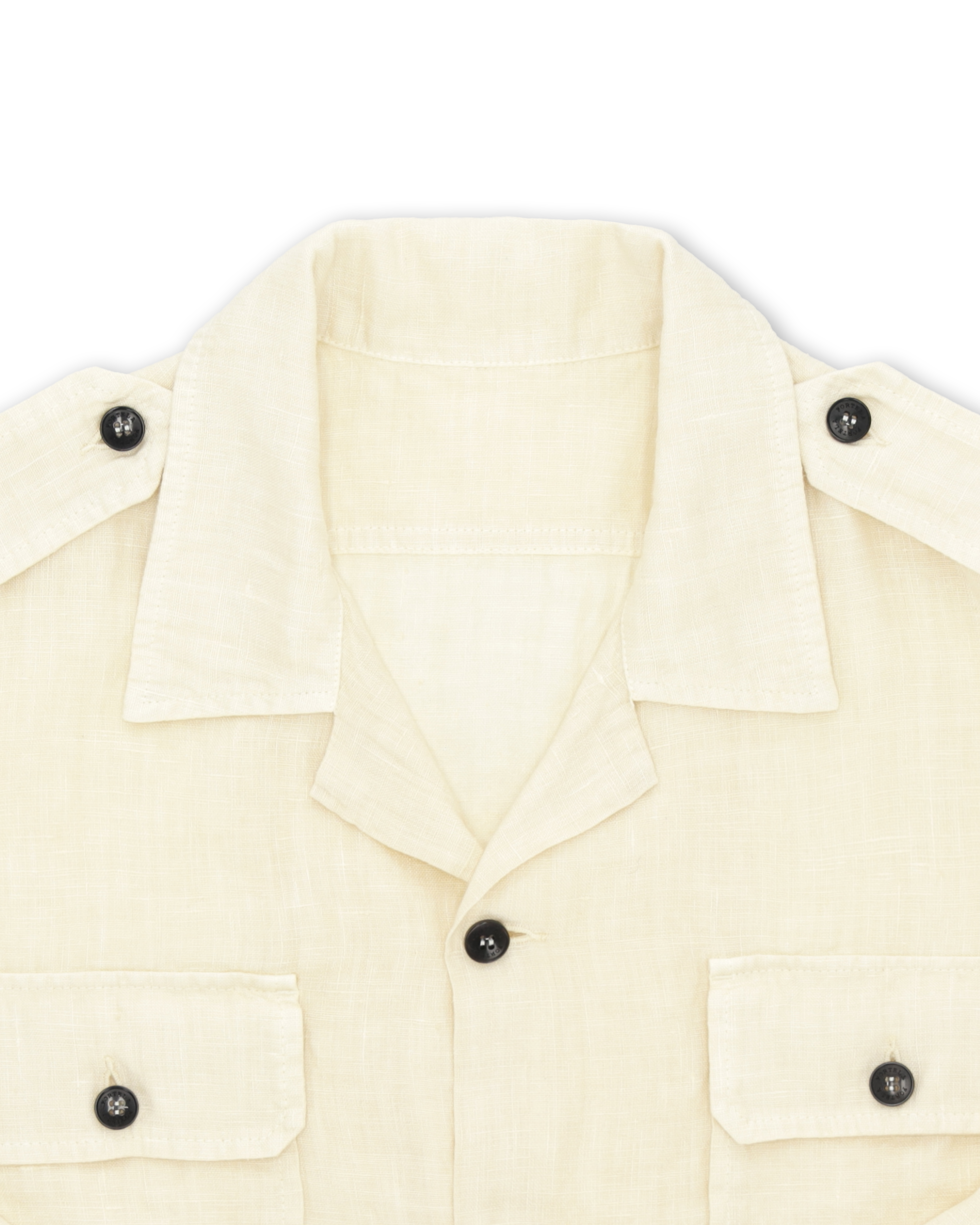 Bonnie Camicia Militare In Lino