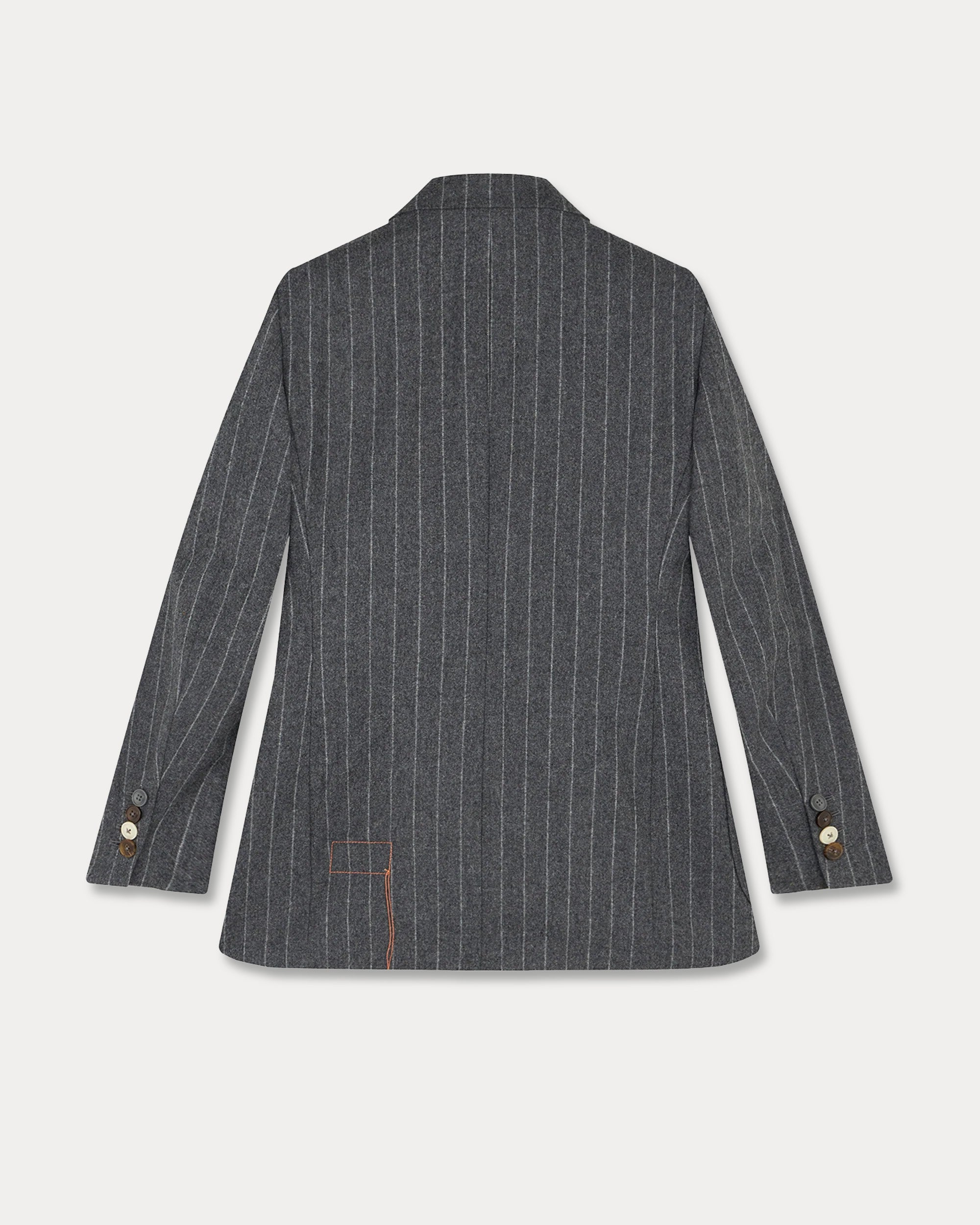Brandy Pinstripe Double-Breasted Classic Jacket