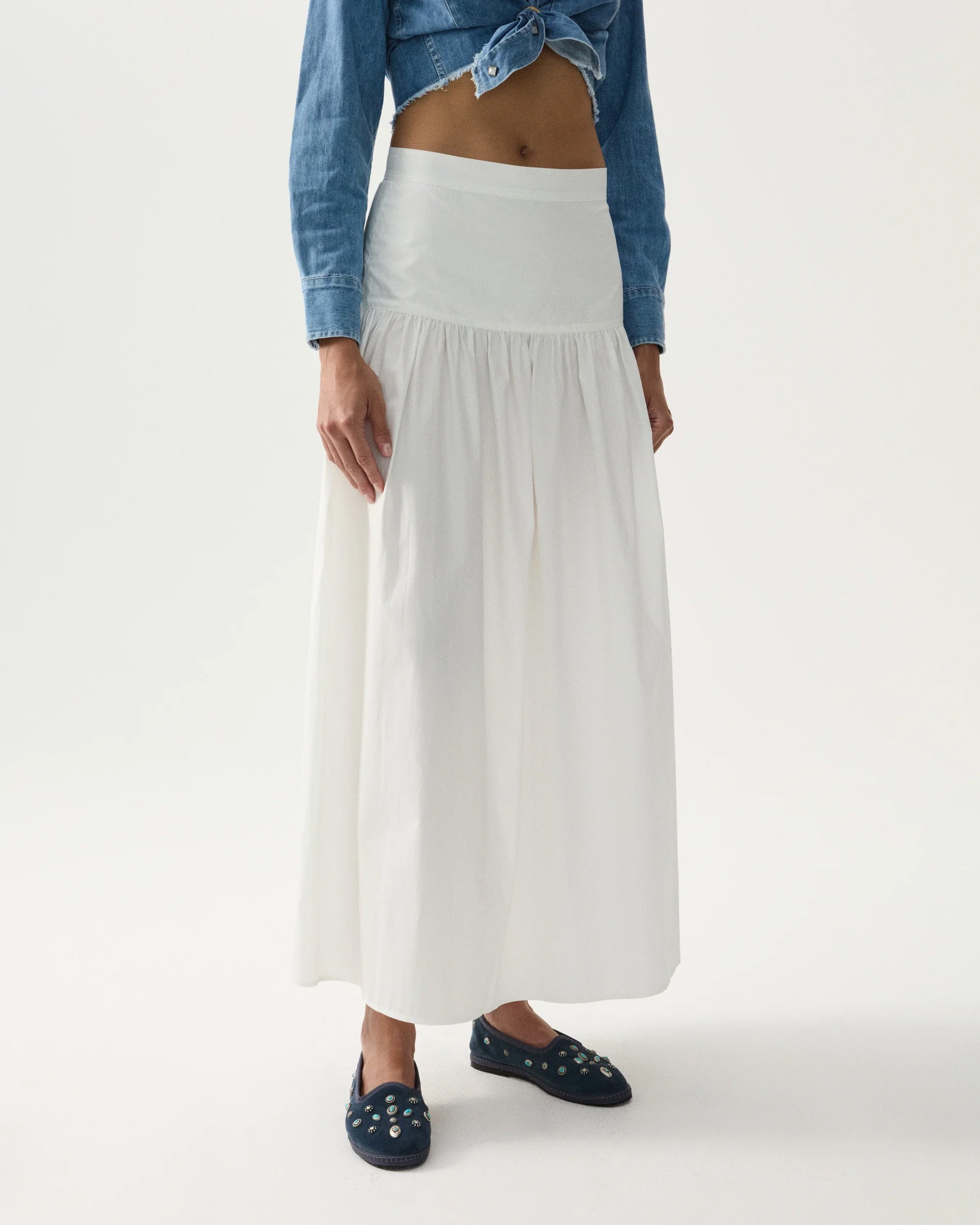 Caracas Camicia in Denim Bleach Wash