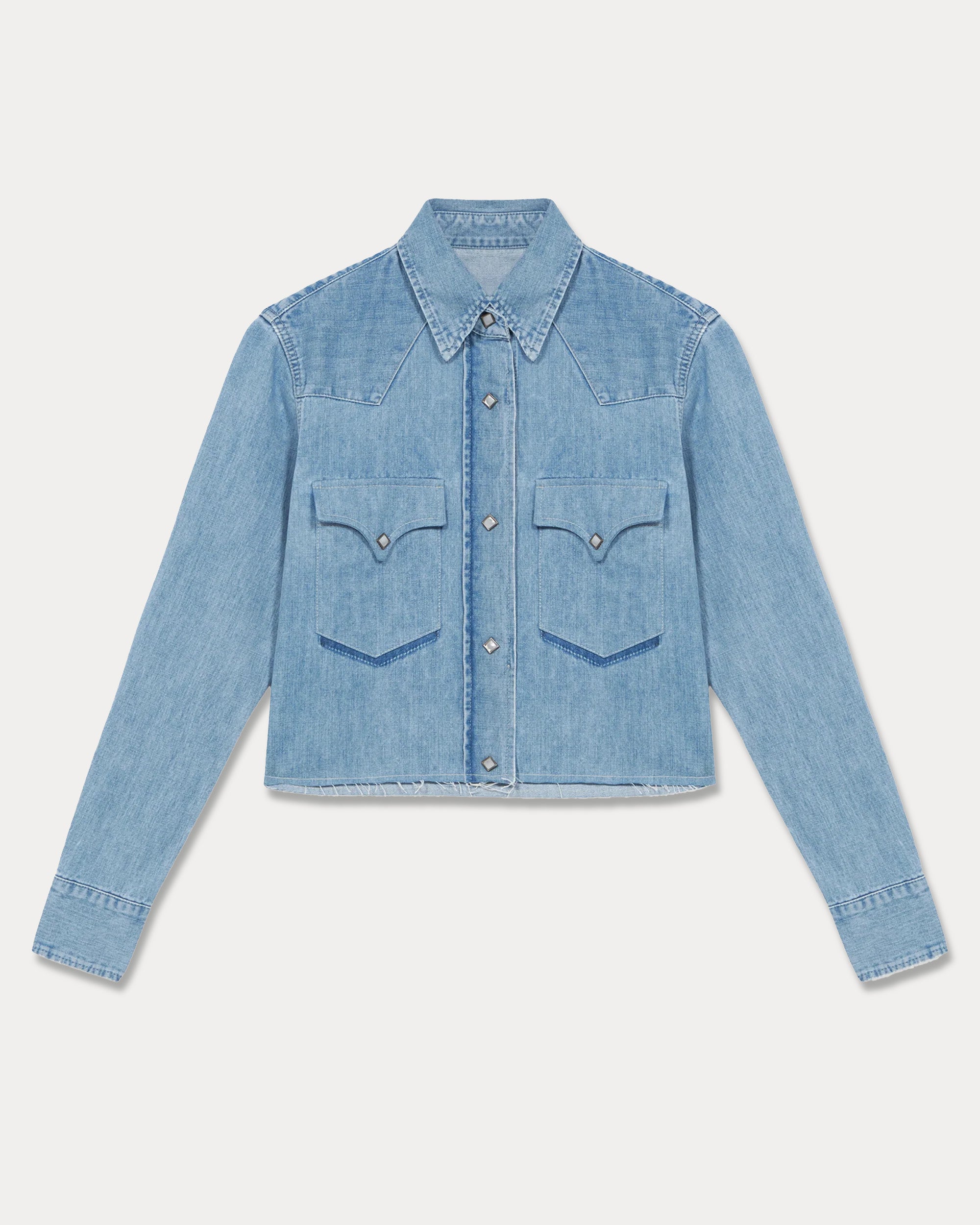 Caracas Camicia in Denim Bleach Wash