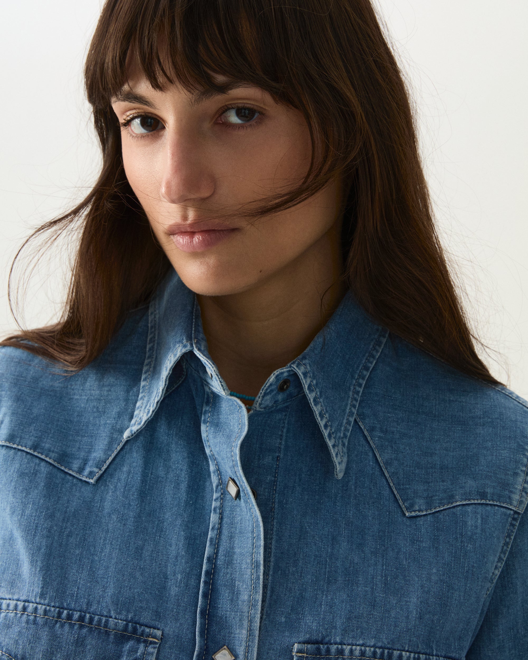 Caracas Camicia in Denim Bleach Wash