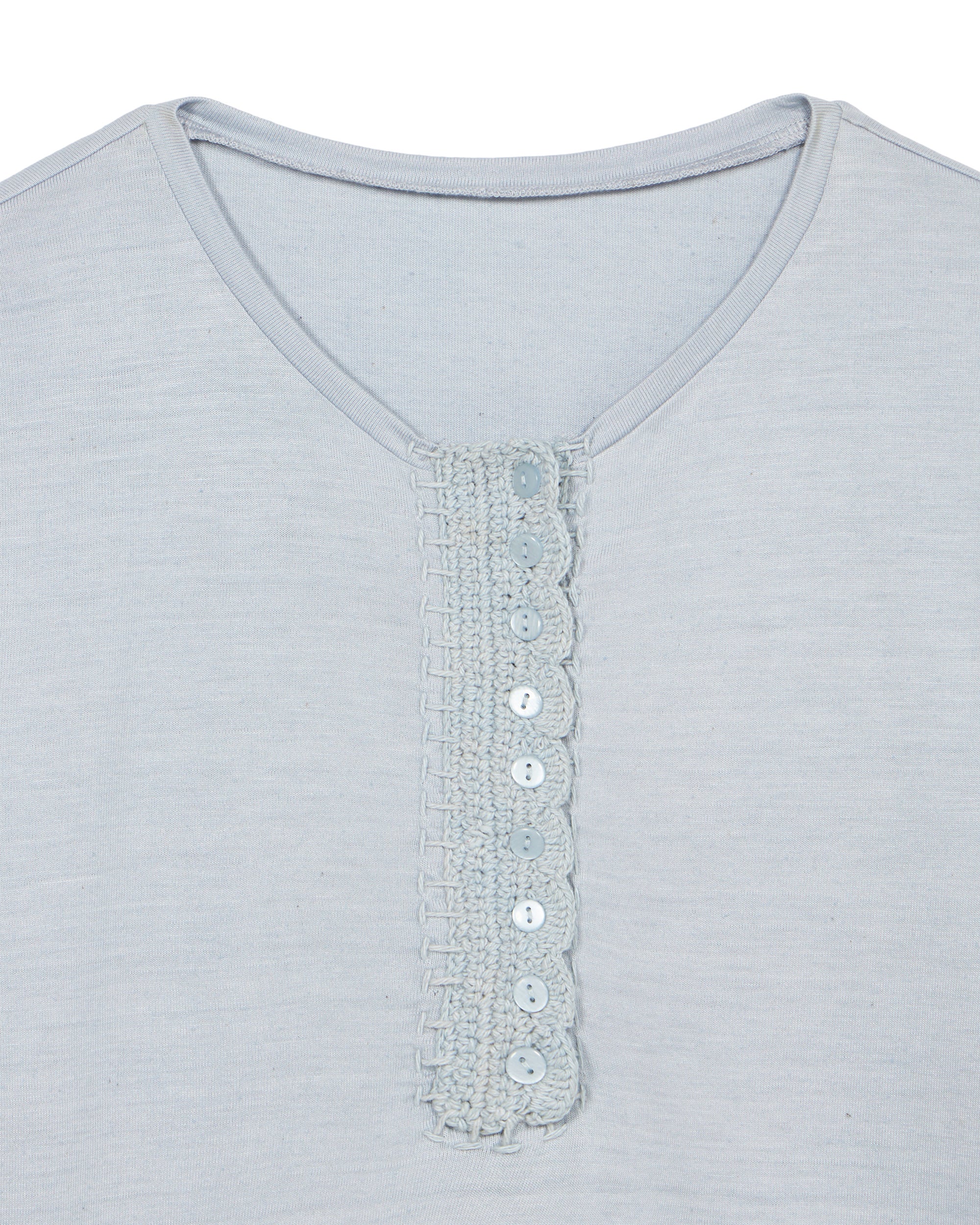 Cherry T-Shirt Serafino Con Crochet