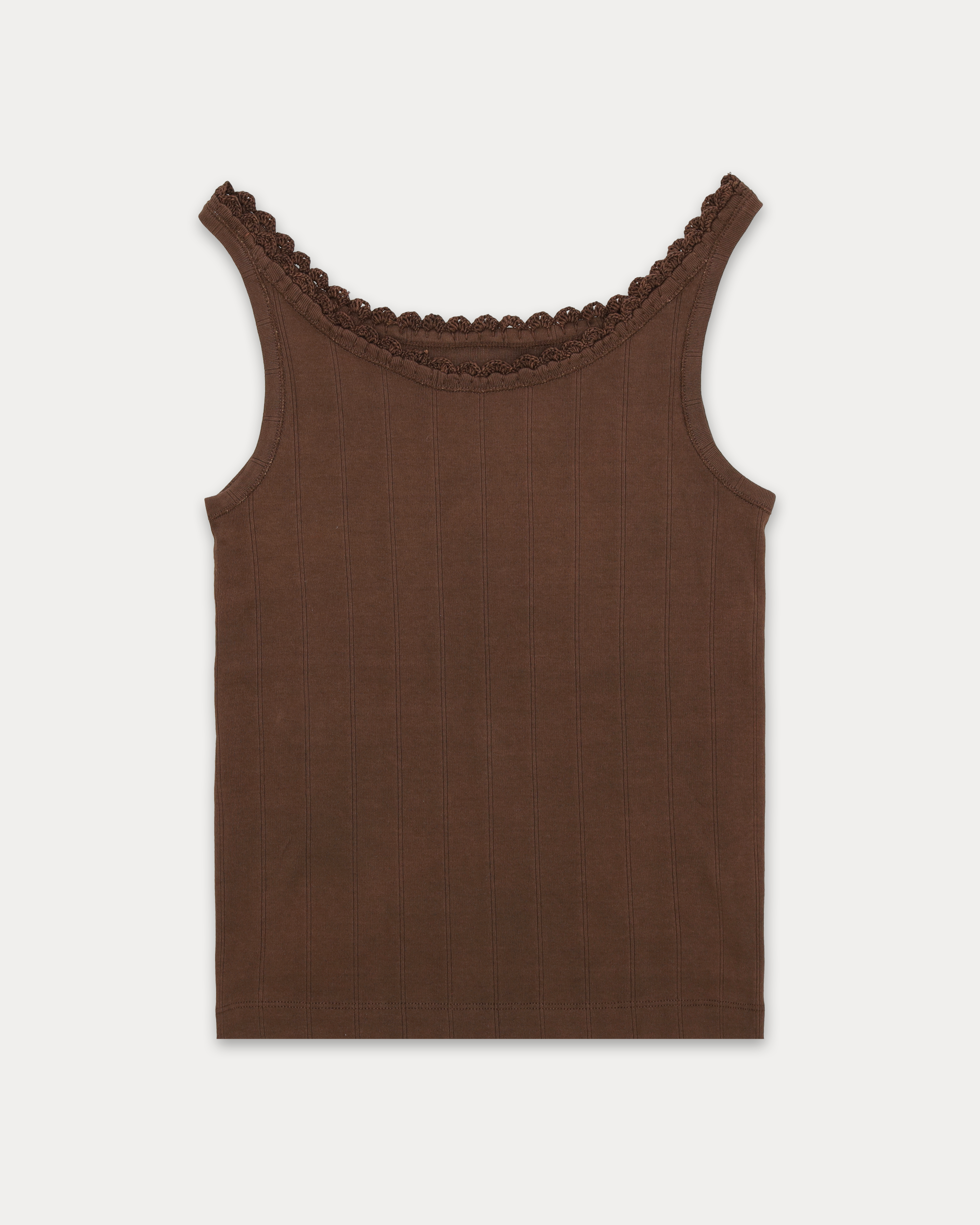 Claire Ribbed Cotton Tank Top