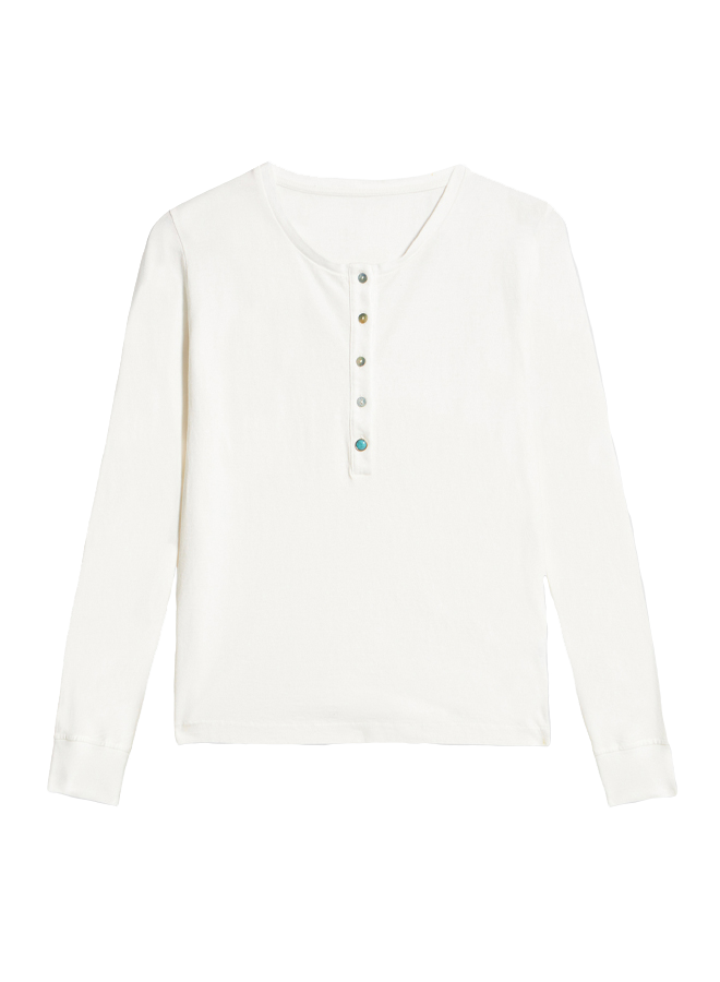 Coralie T-Shirt Serafino Manica Lunga