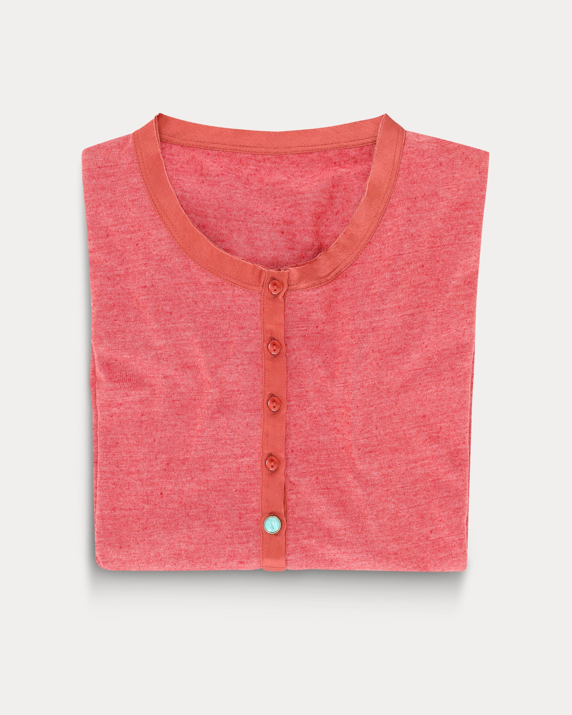 Cotton Coralie Serafino with Silk Trim