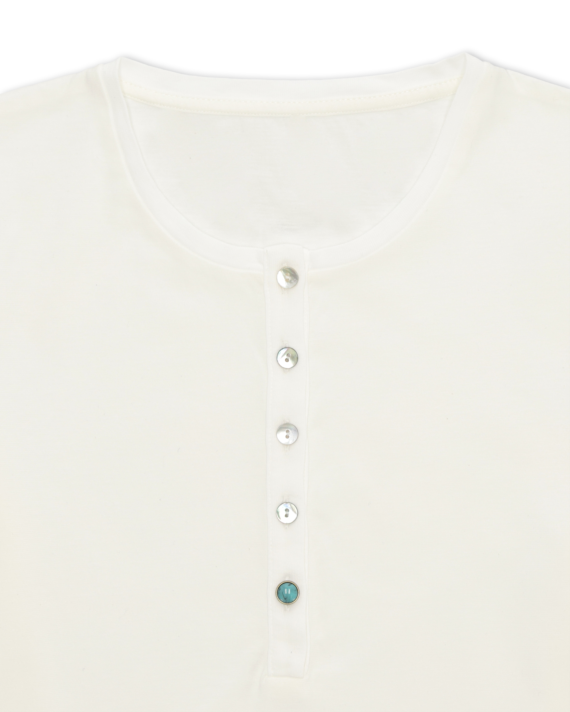 Coralies T-Shirt Serafino in Cotone