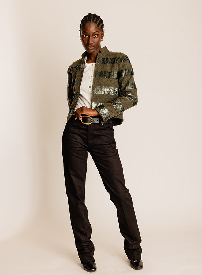 Coralie T-Shirt Serafino Manica Lunga