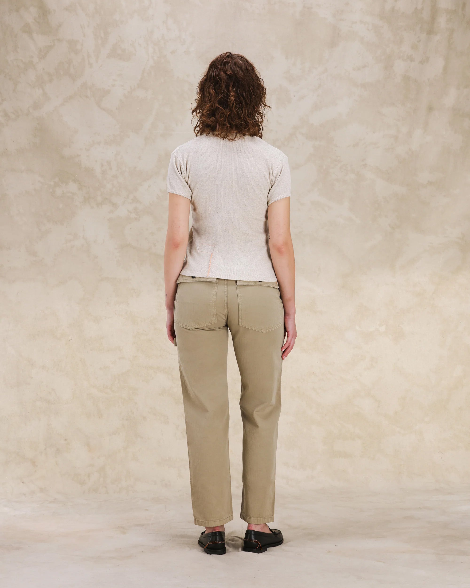 Courtney T-Shirt in Cotone Lino a Coste