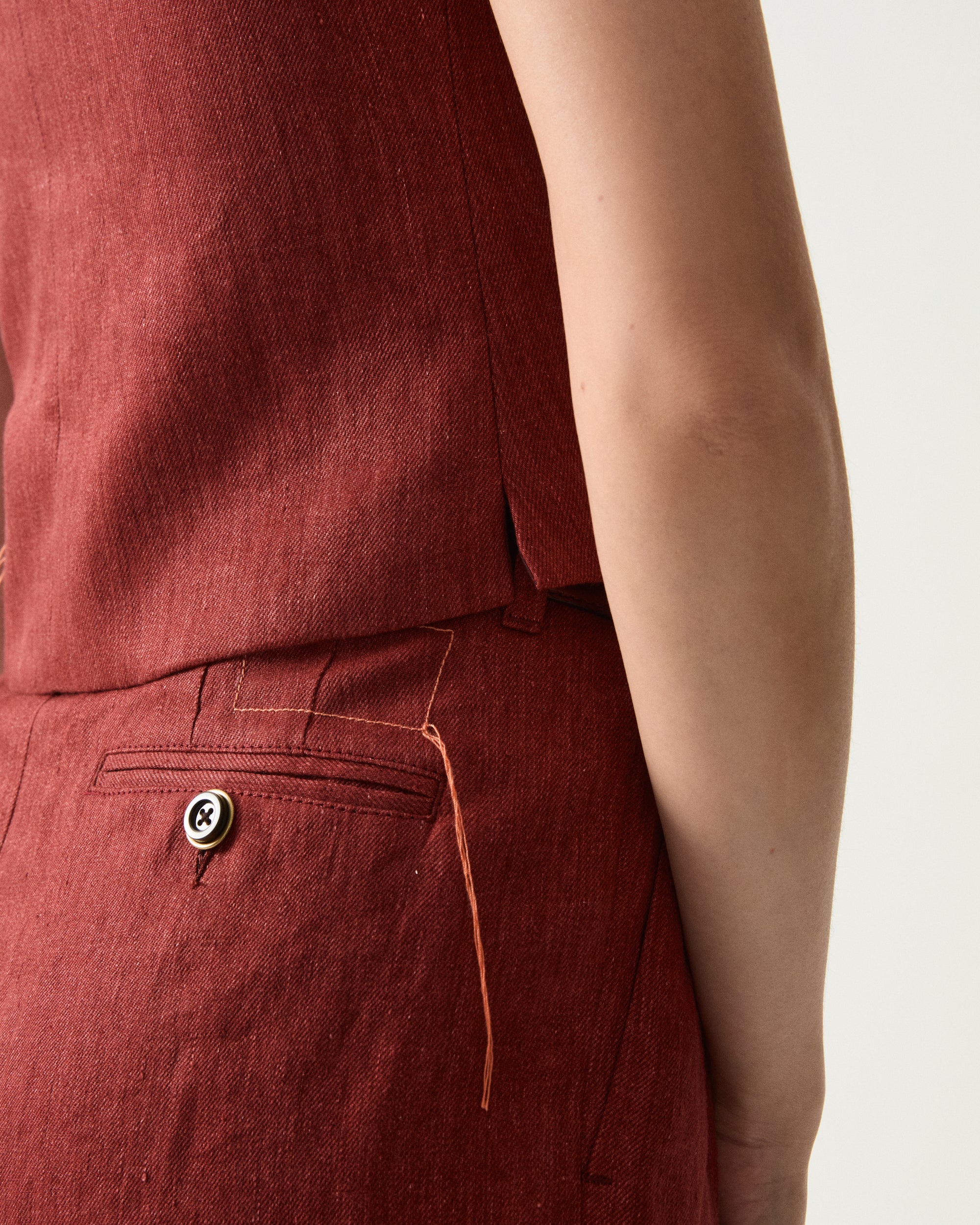 Demi Gilet In Lino