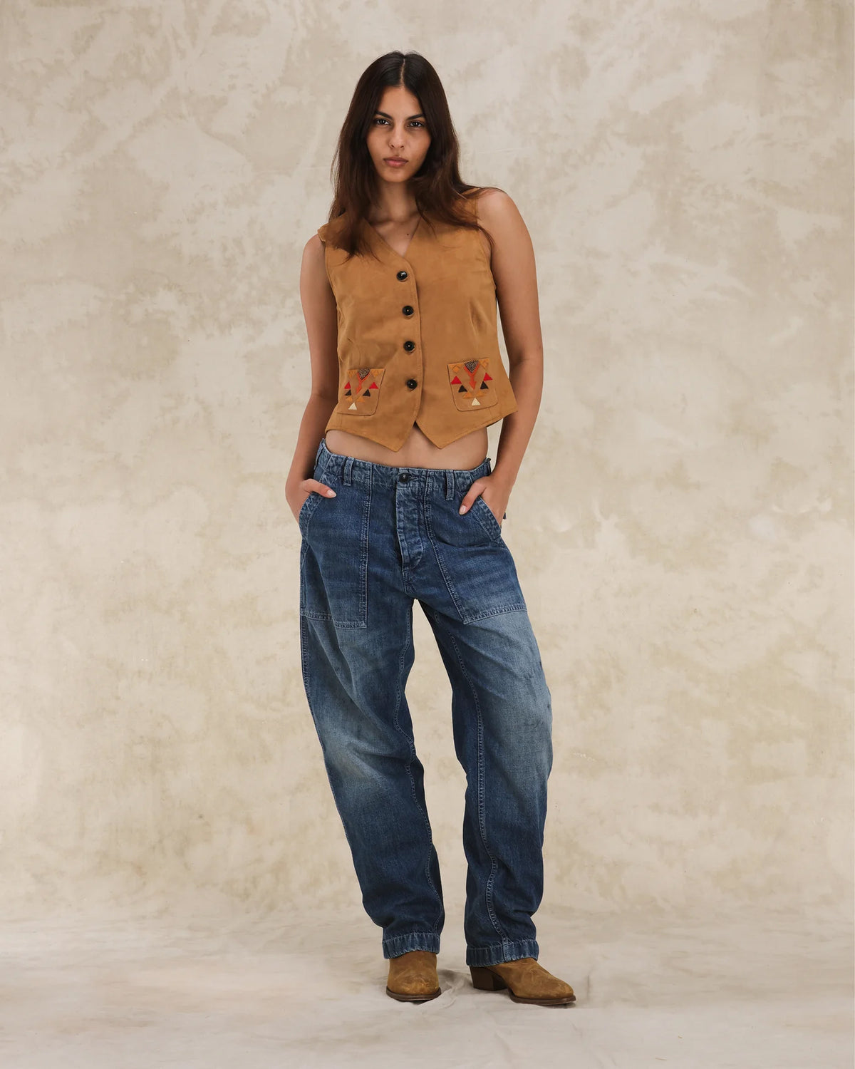 Denise Suede Vest