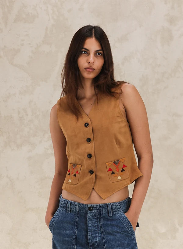 Denise Suede Vest
