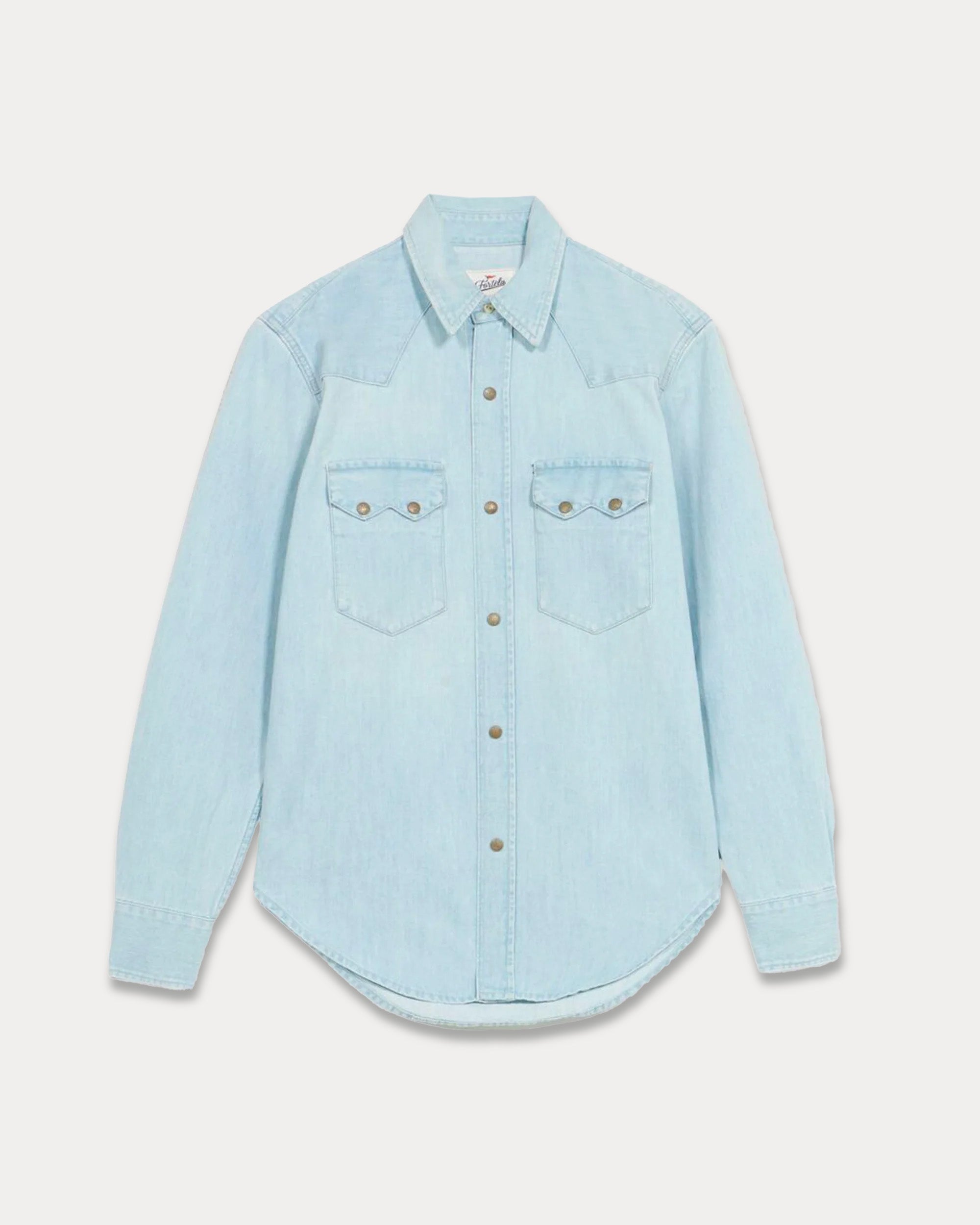 Elpasoj Denim Western Shirt Bleach Wash
