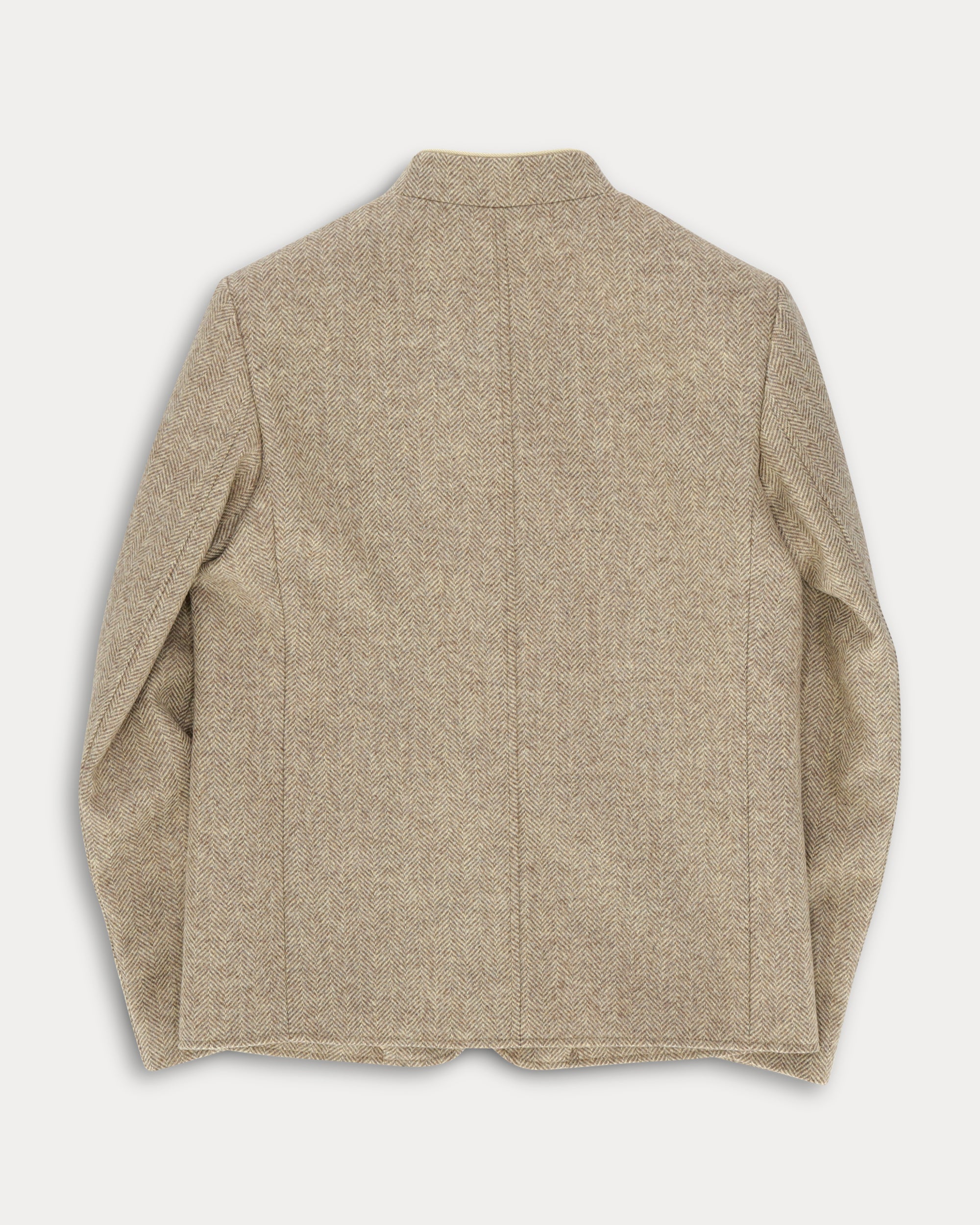 Fanny Giacca Monopetto in Lana Herringbone
