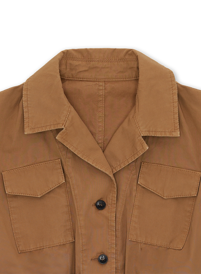 Flegia Giacca Sahariana In Cotone