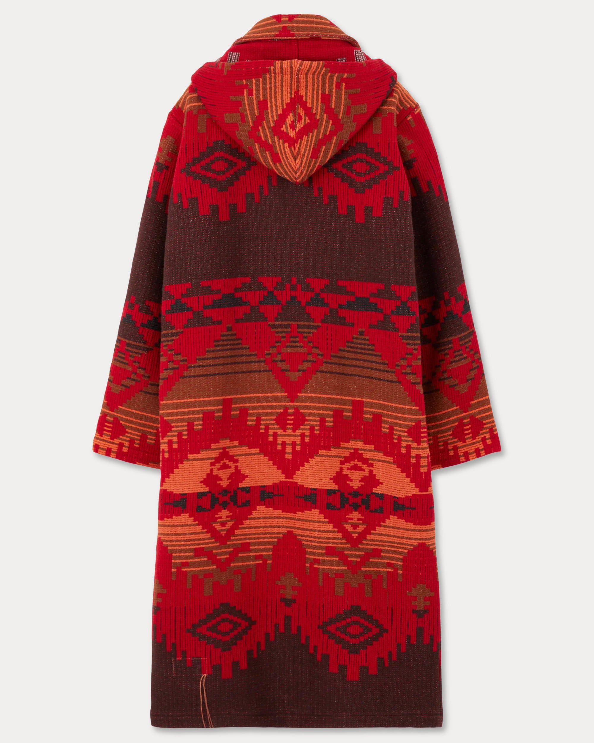 Flick Jacquard Wool Coat