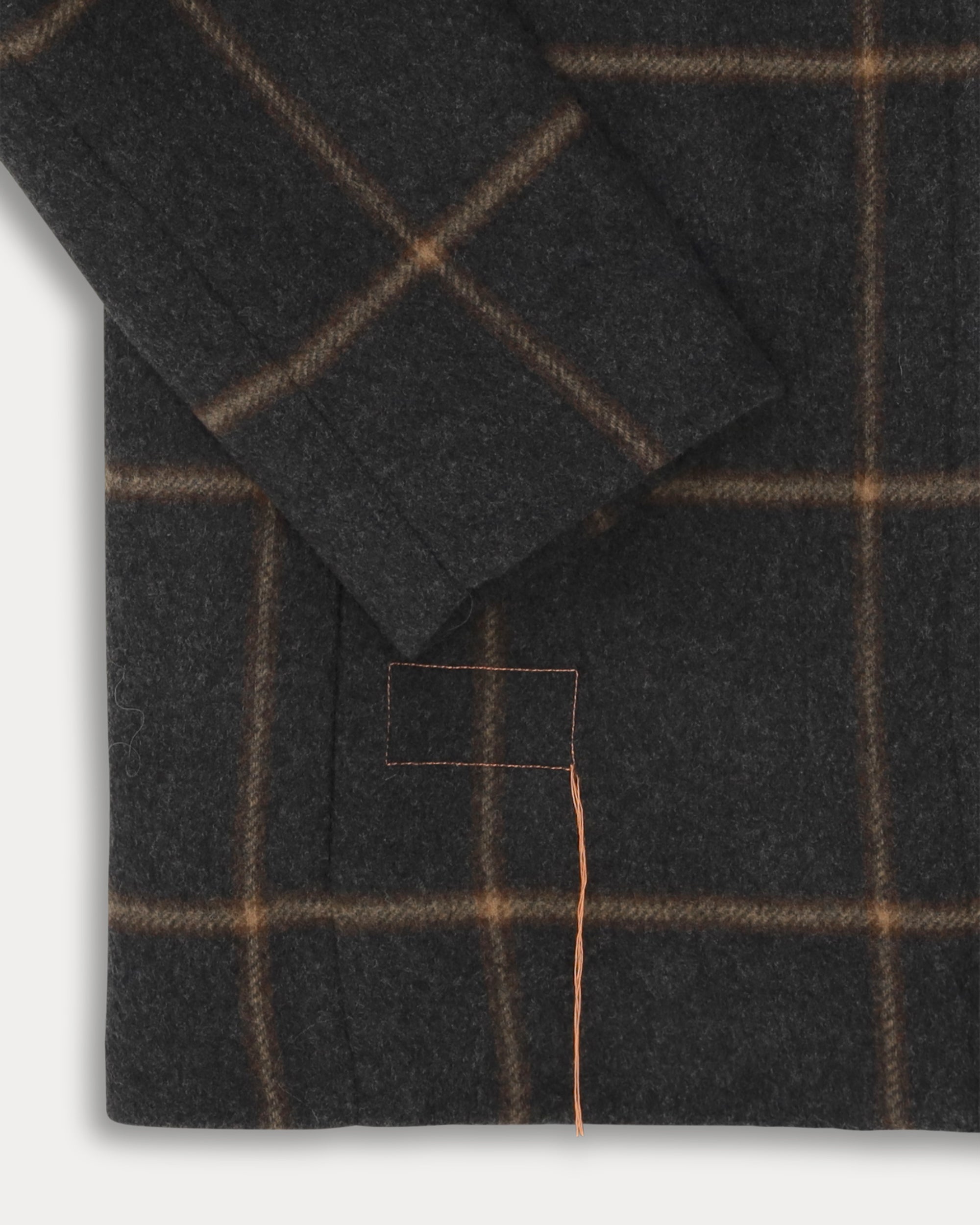 Flossie Plaid Single-Breasted Wool Coat