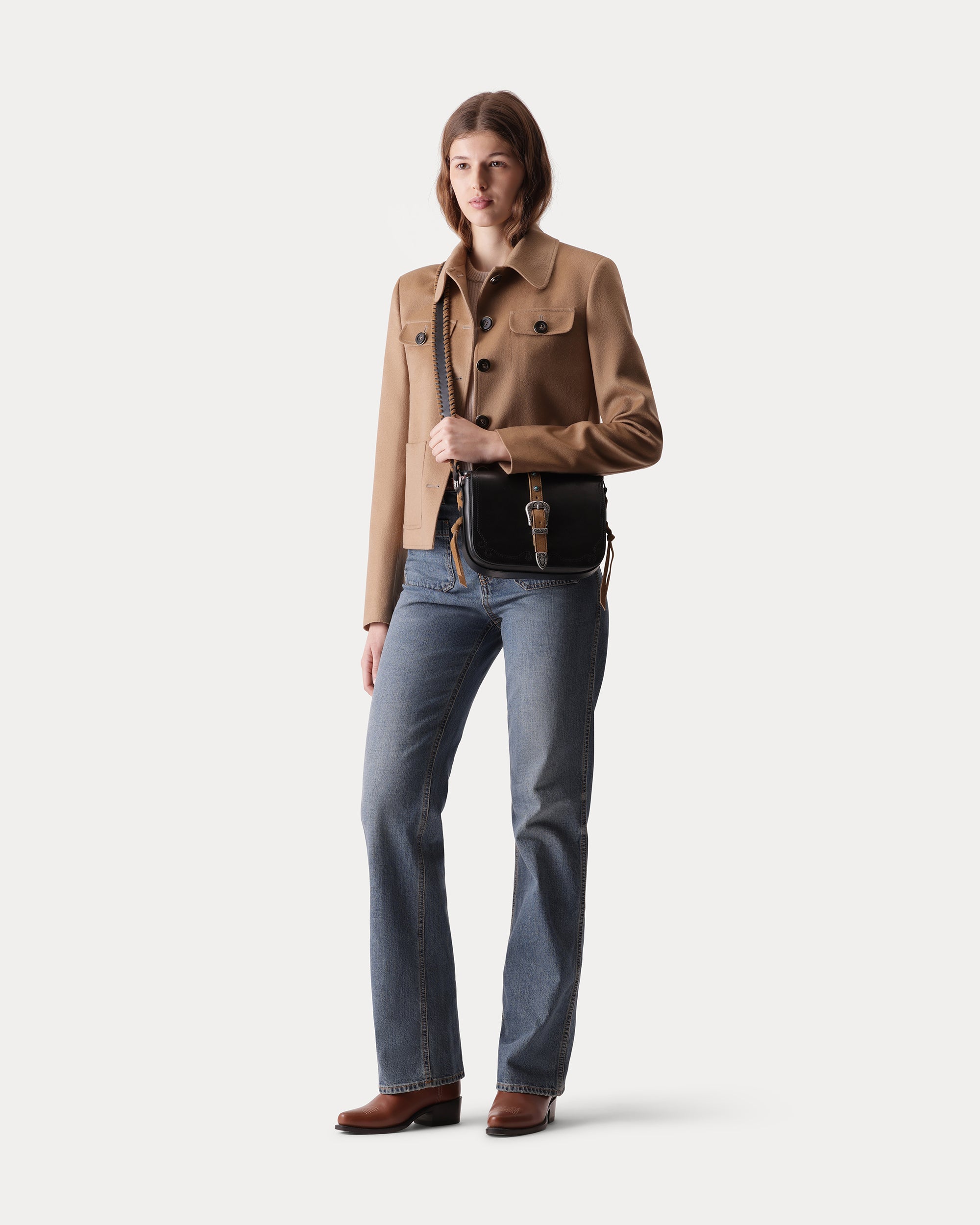 Fortune Giacca Crop in Cashmere