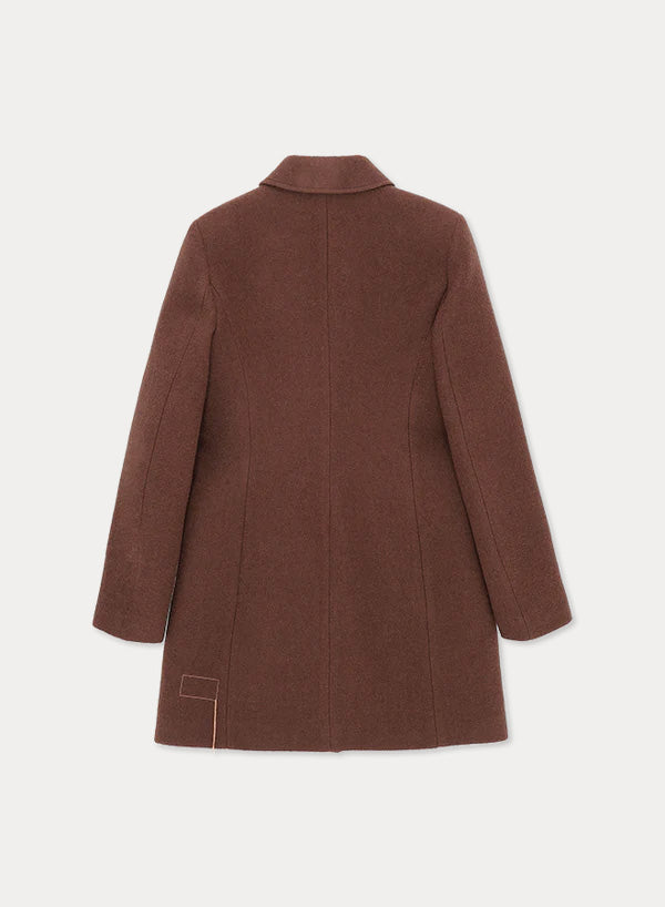 France Cappotto Attillato In Lana