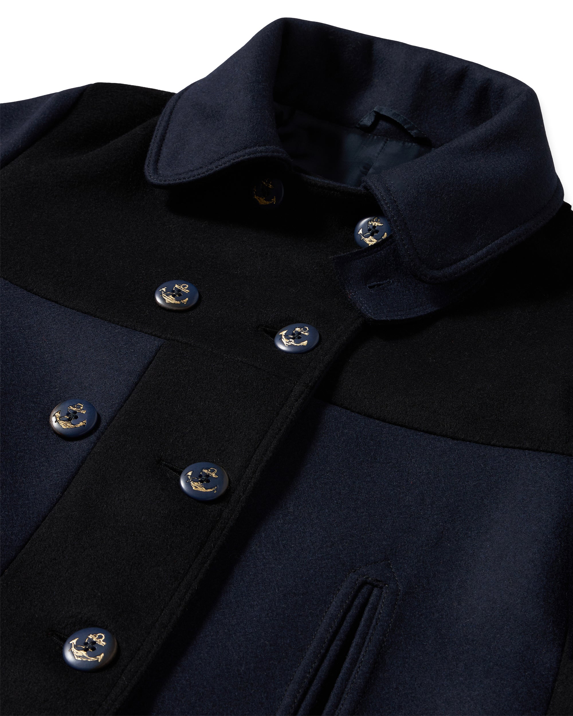 Frida Cappotto Doppiopetto Patchwork In Lana