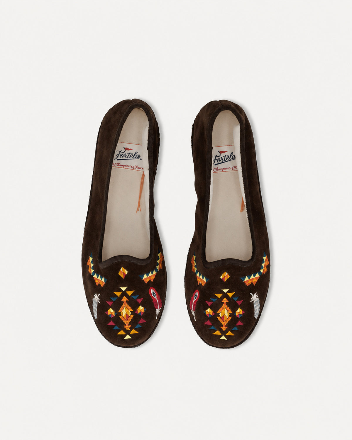 Frutate Embroidered Suede Friulane