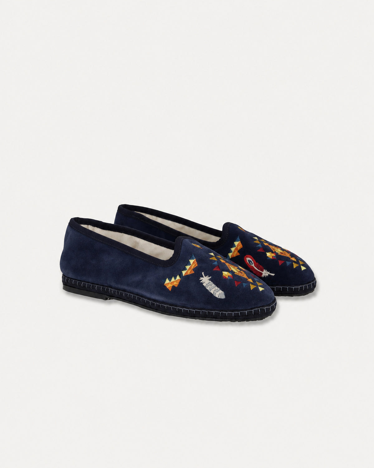 Frutate Embroidered Suede Friulane