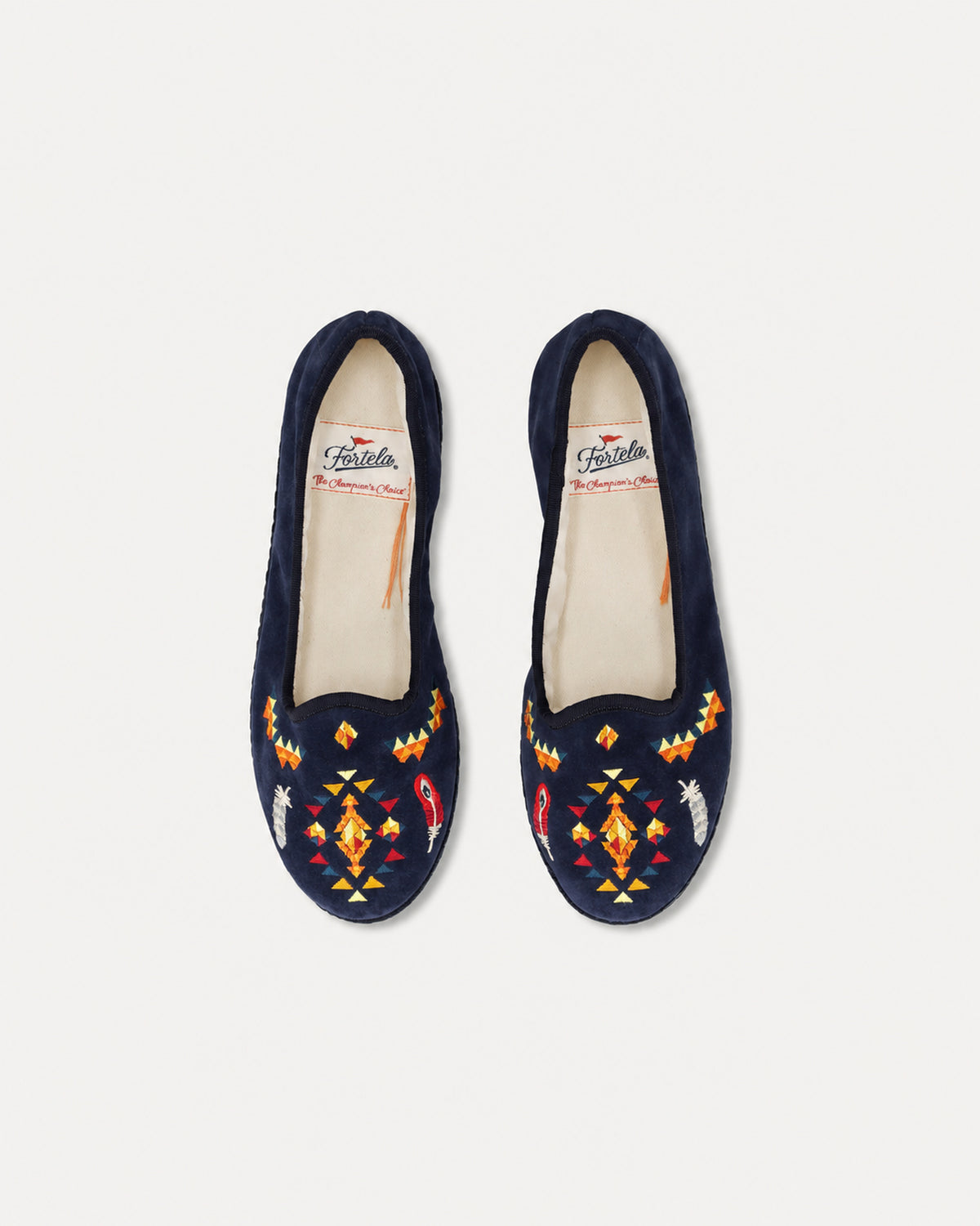 Frutate Embroidered Suede Friulane