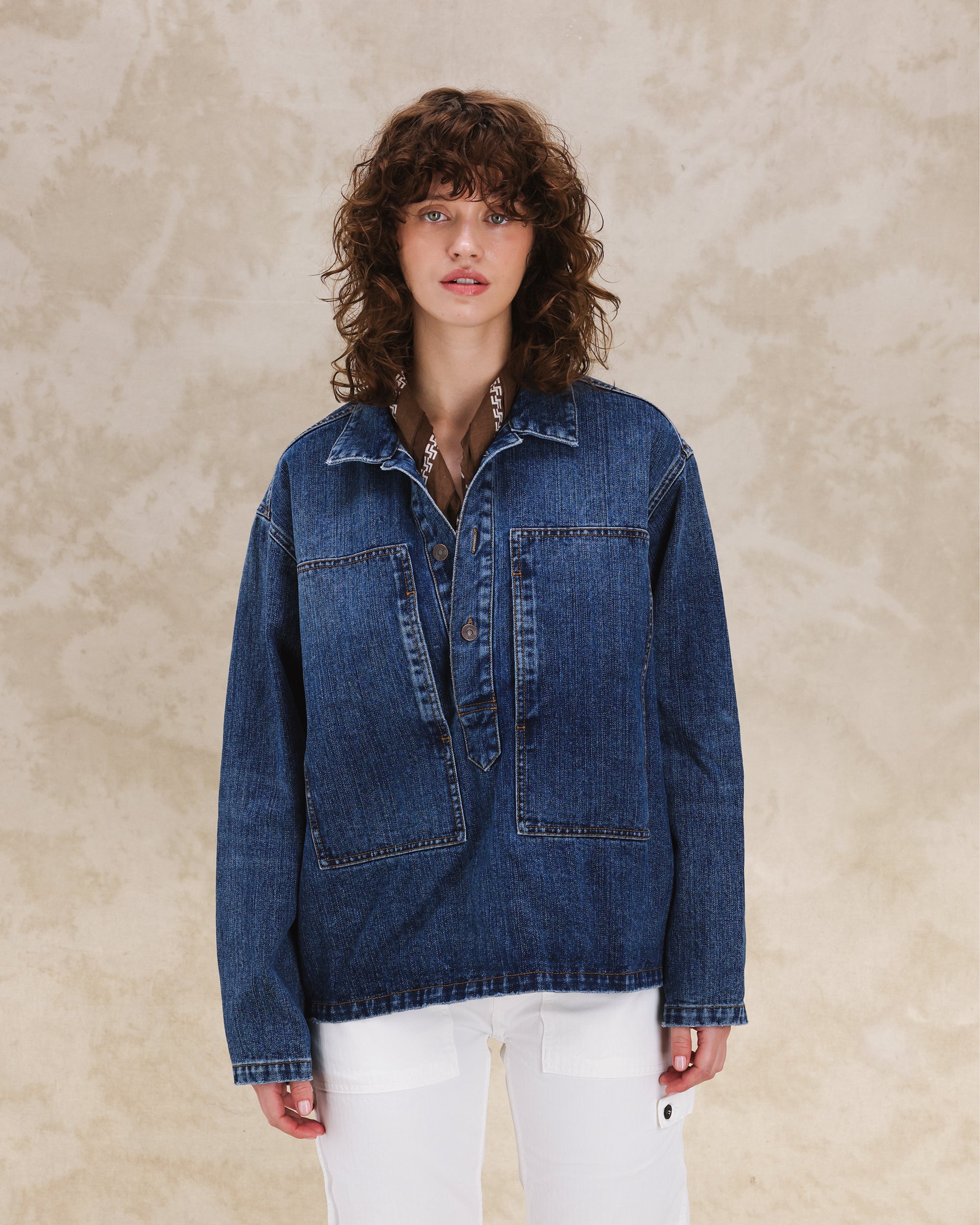 Fuego Overshirt in Denim Stone Wash