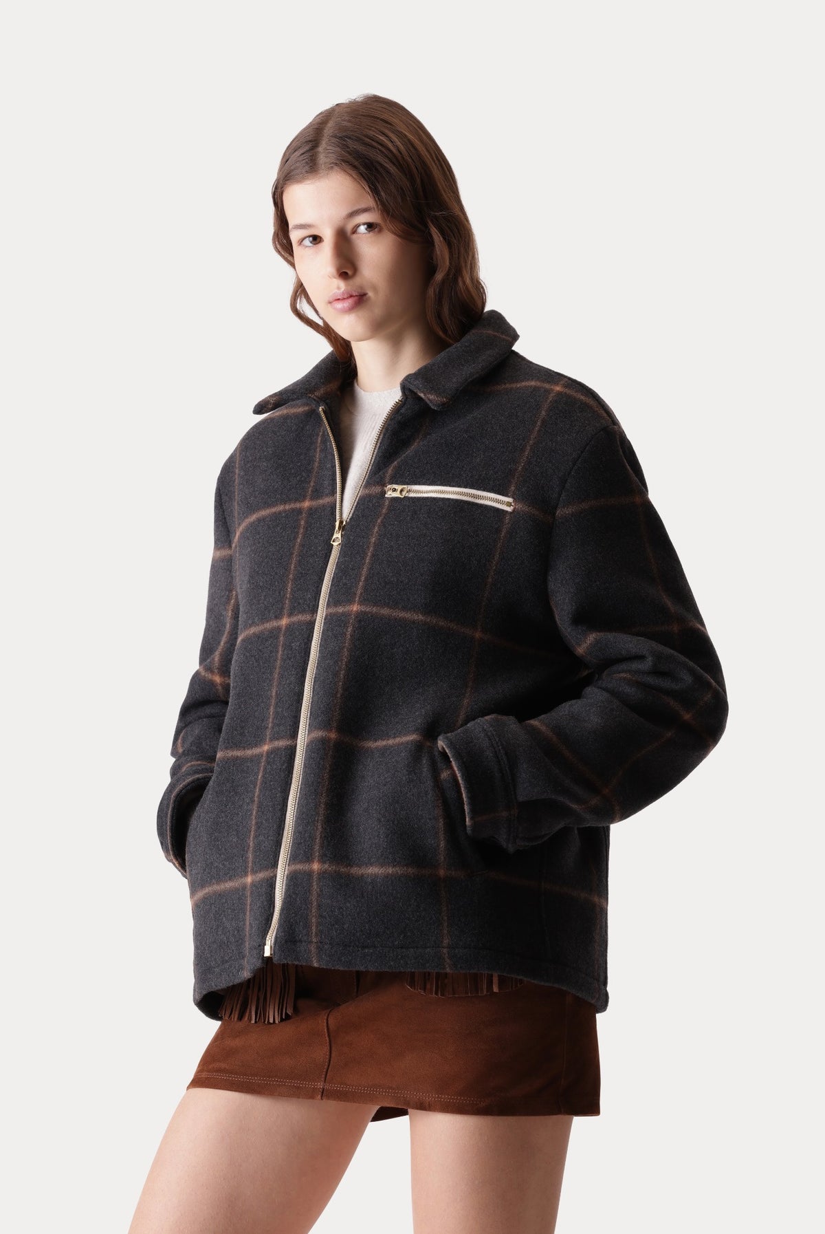 George Checkered Wool Jacket