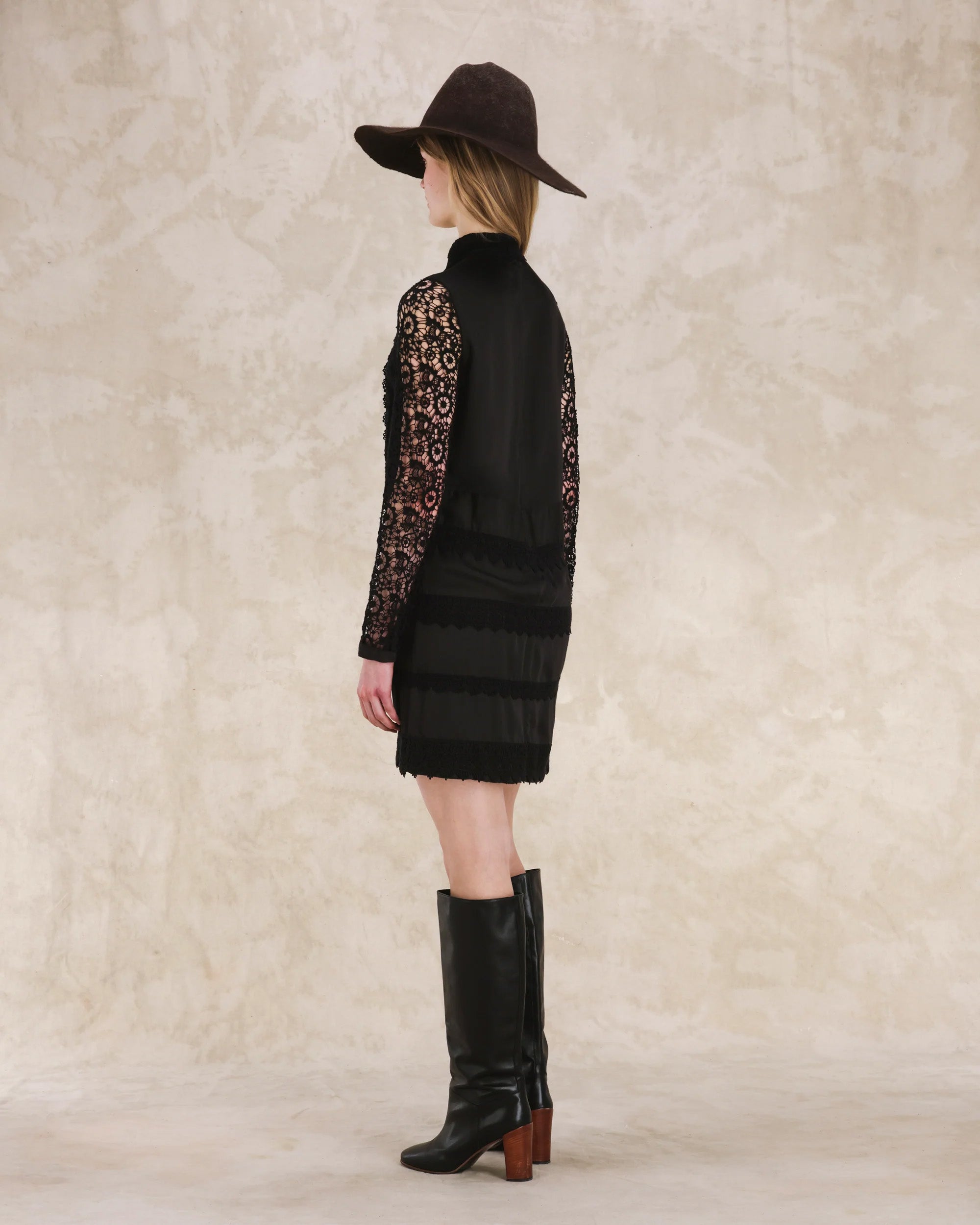 Gervaise Crochet Mini Dress