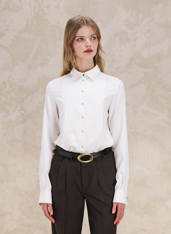 Ginette Camicia Smoking In Seta