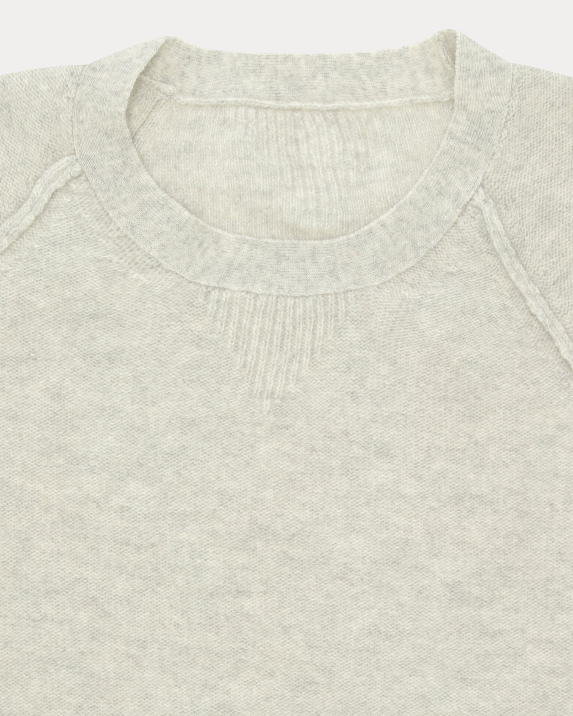 Harvard Crew Neck Wool Sweater with Raglan Sleeves