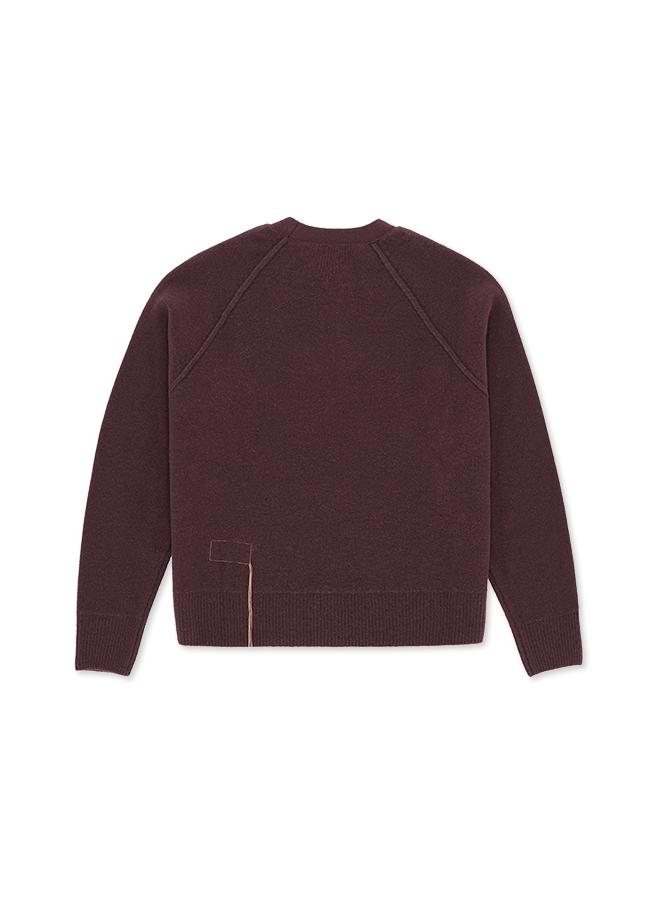 Harvard Maglia Girocollo In Lana con Maniche Raglan