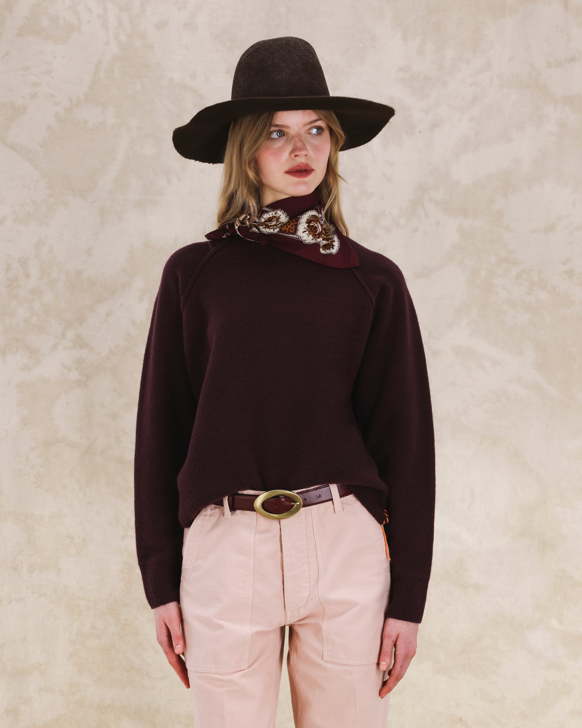 Harvard Maglia Girocollo In Lana con Maniche Raglan