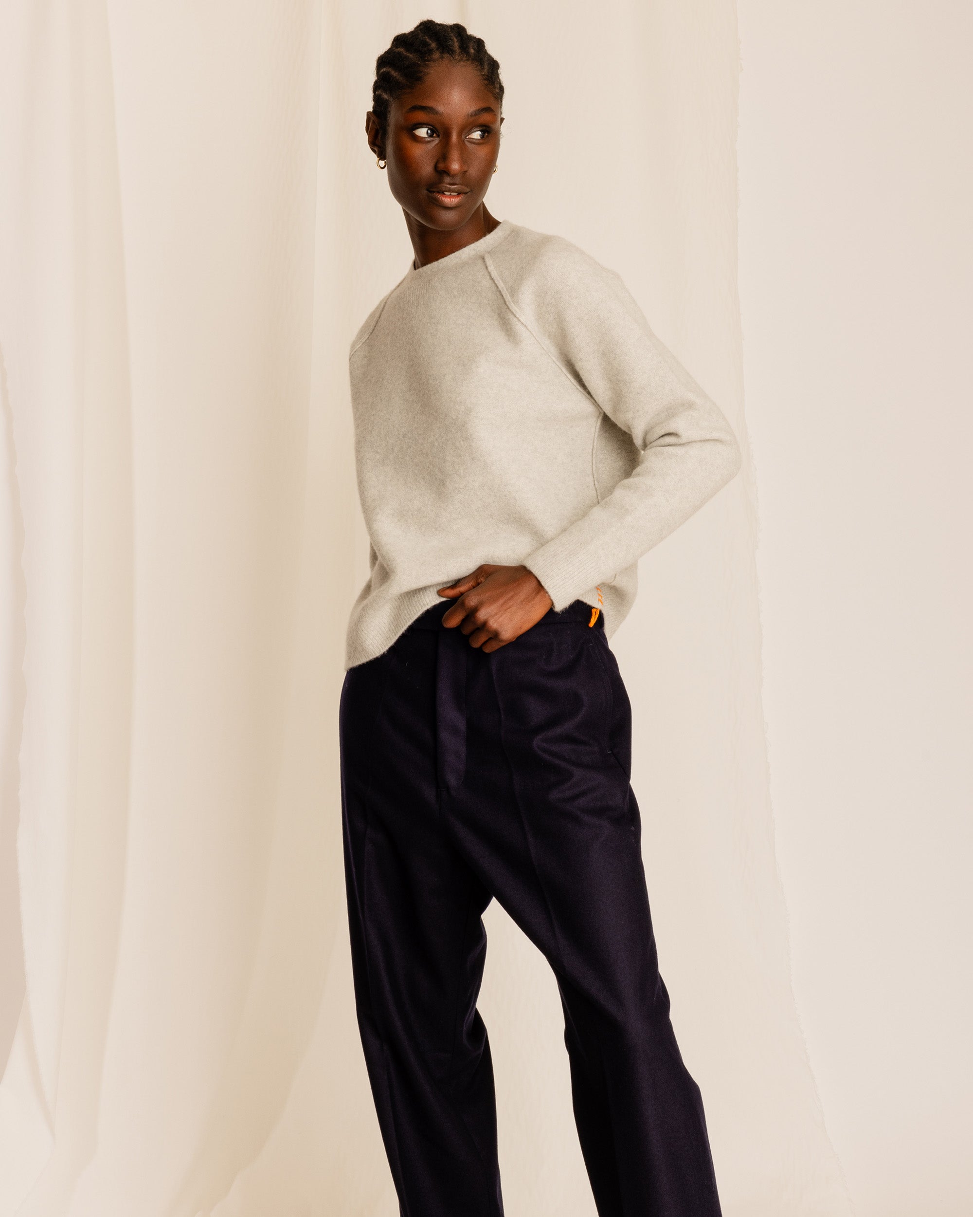 Harvard Maglia Girocollo In Lana con Maniche Raglan