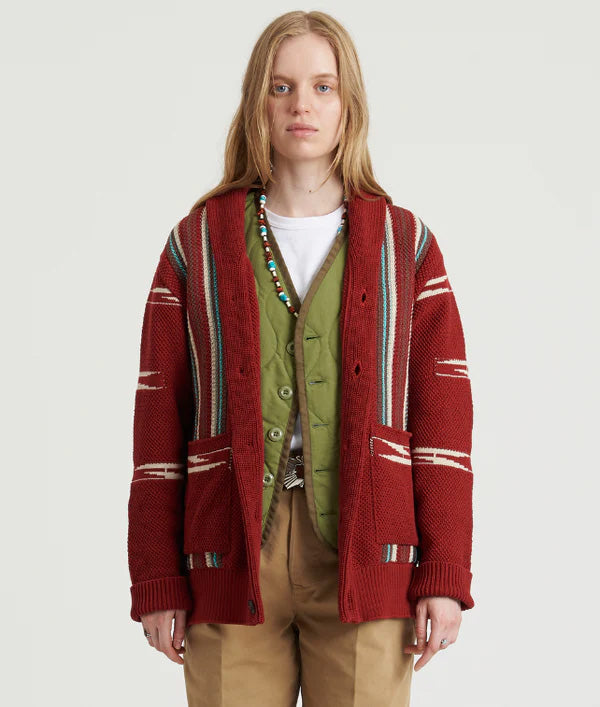 Henryc Cardigan Navajo In Cotone