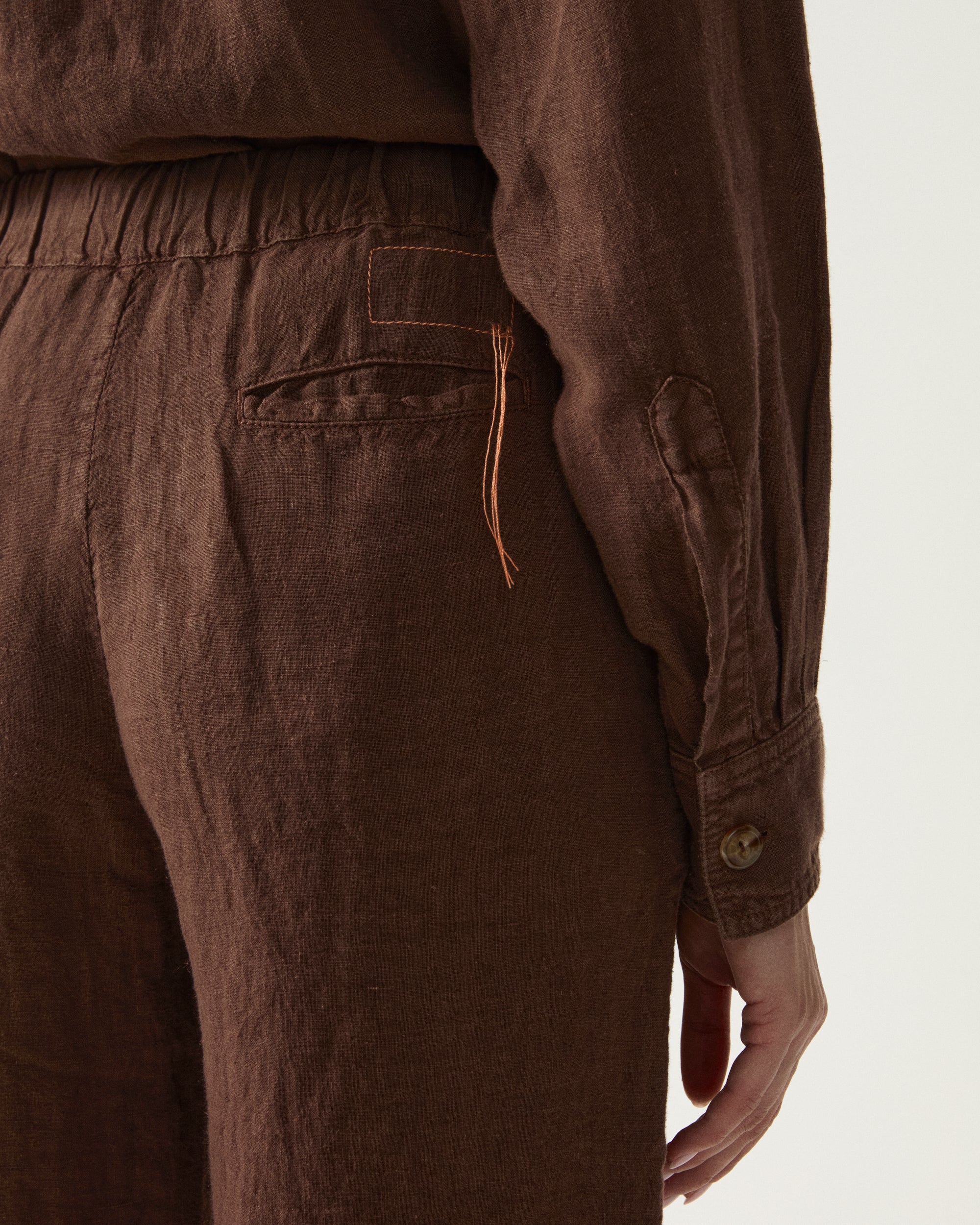 Jaleh Linen Pants With Drawstring