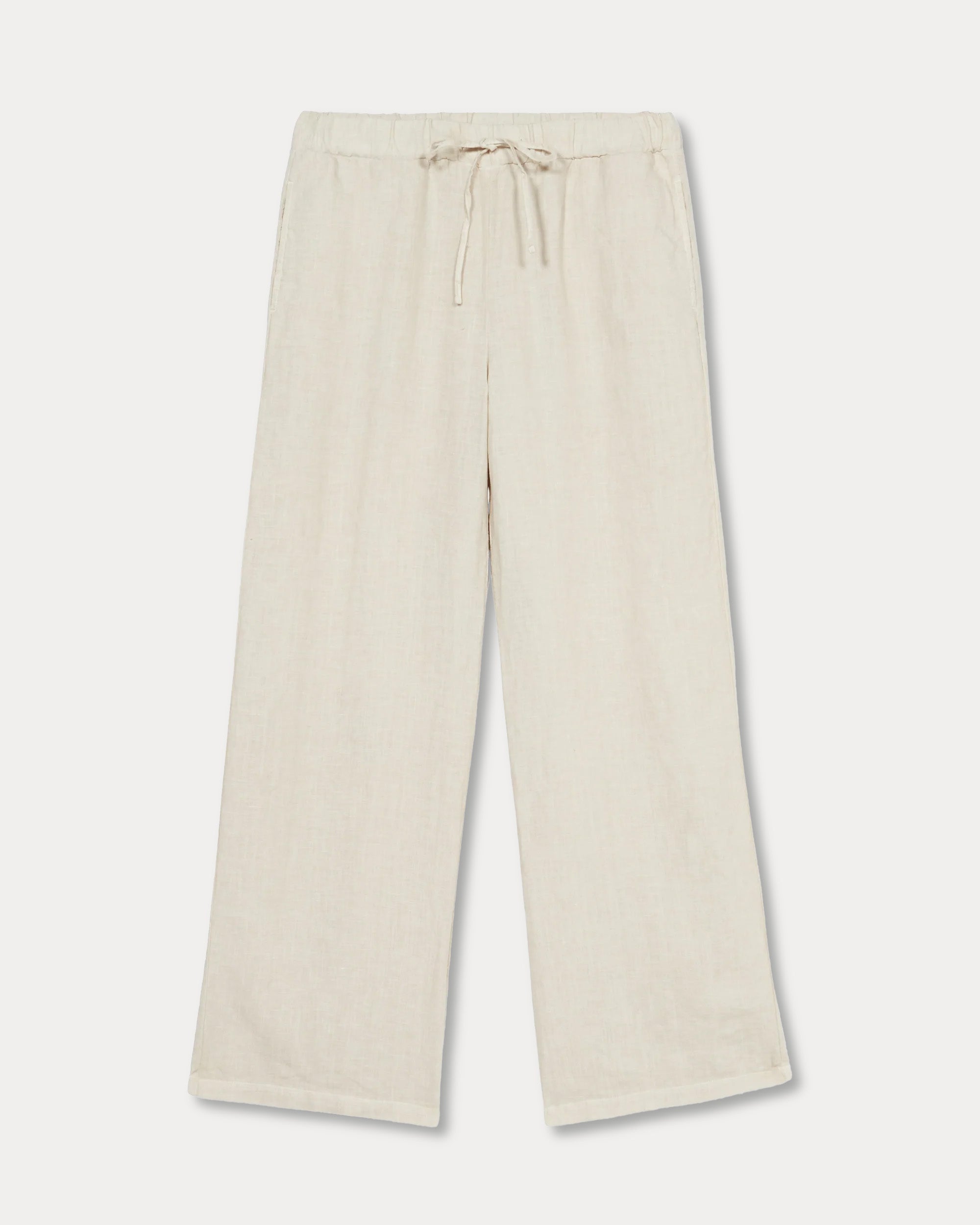 Jaleh Linen Pants With Drawstring