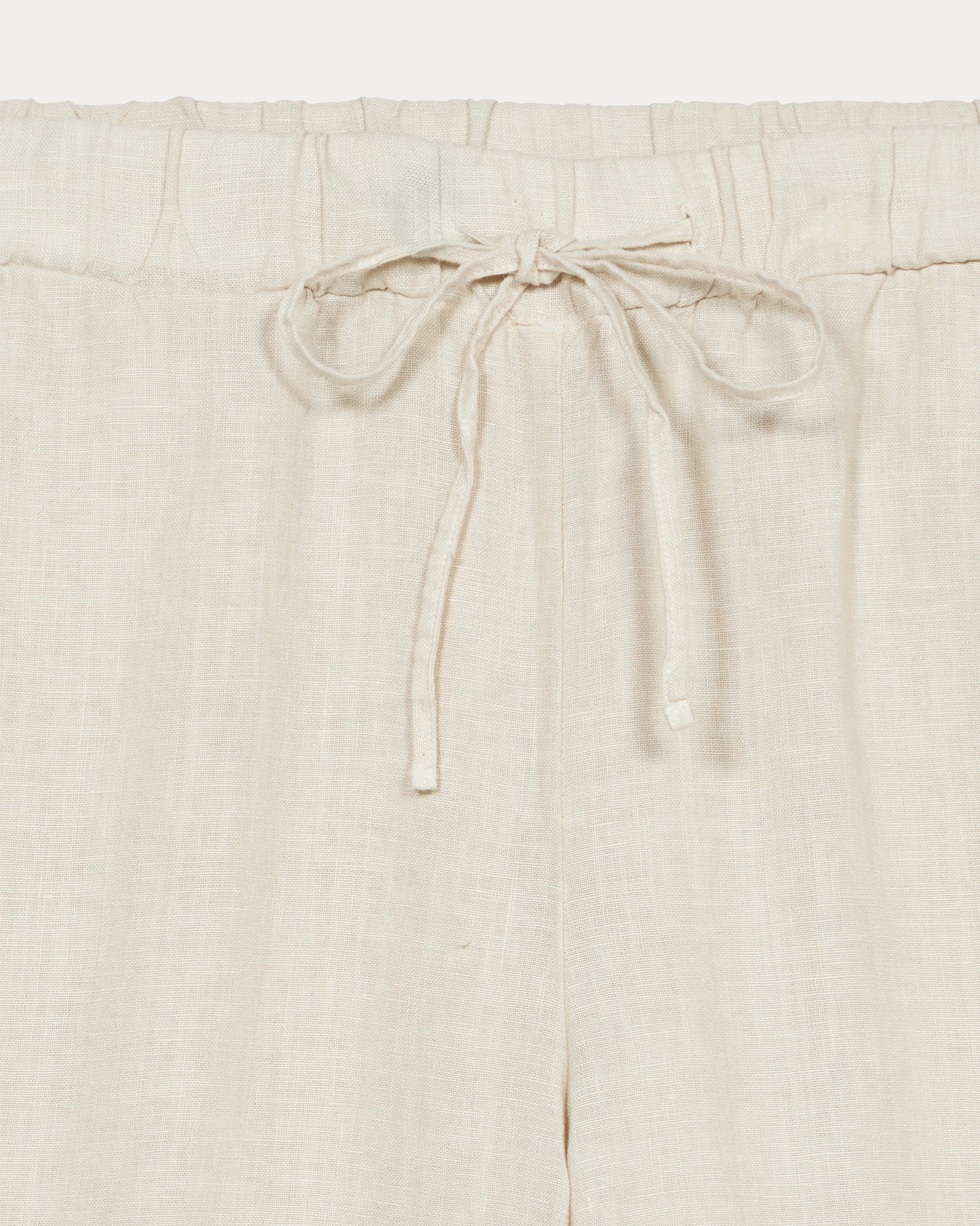Jaleh Linen Pants With Drawstring